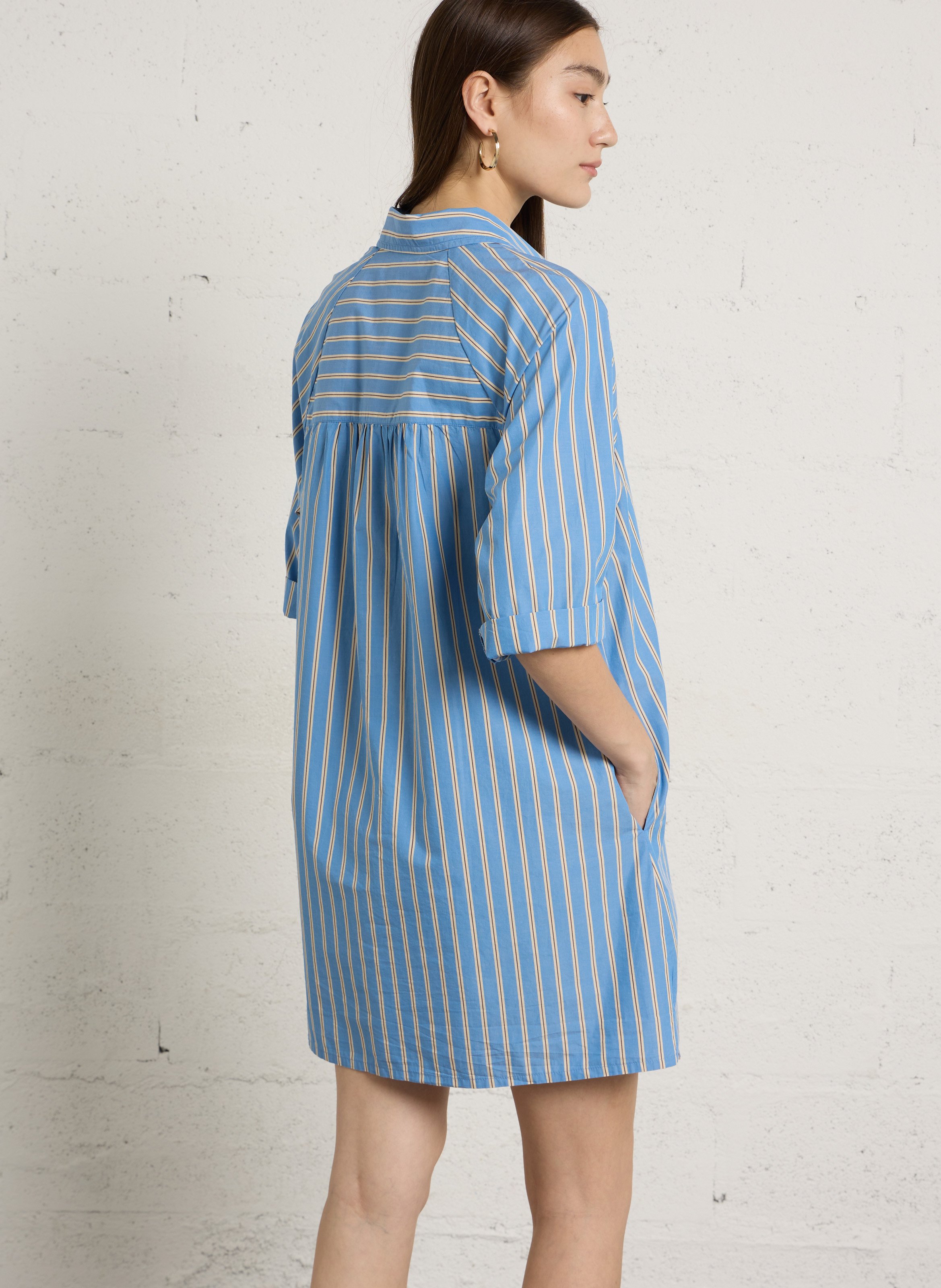 Robe courtes à rayures MAISON 123 Bleu