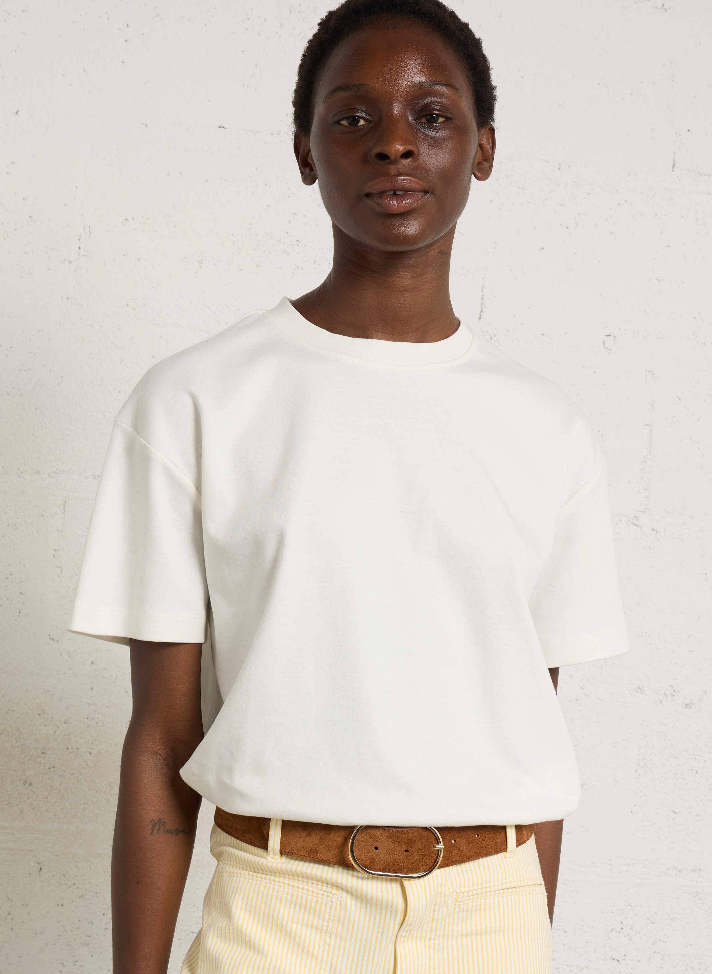 Tee-shirt col rond manches courtes uni SUD EXPRESS