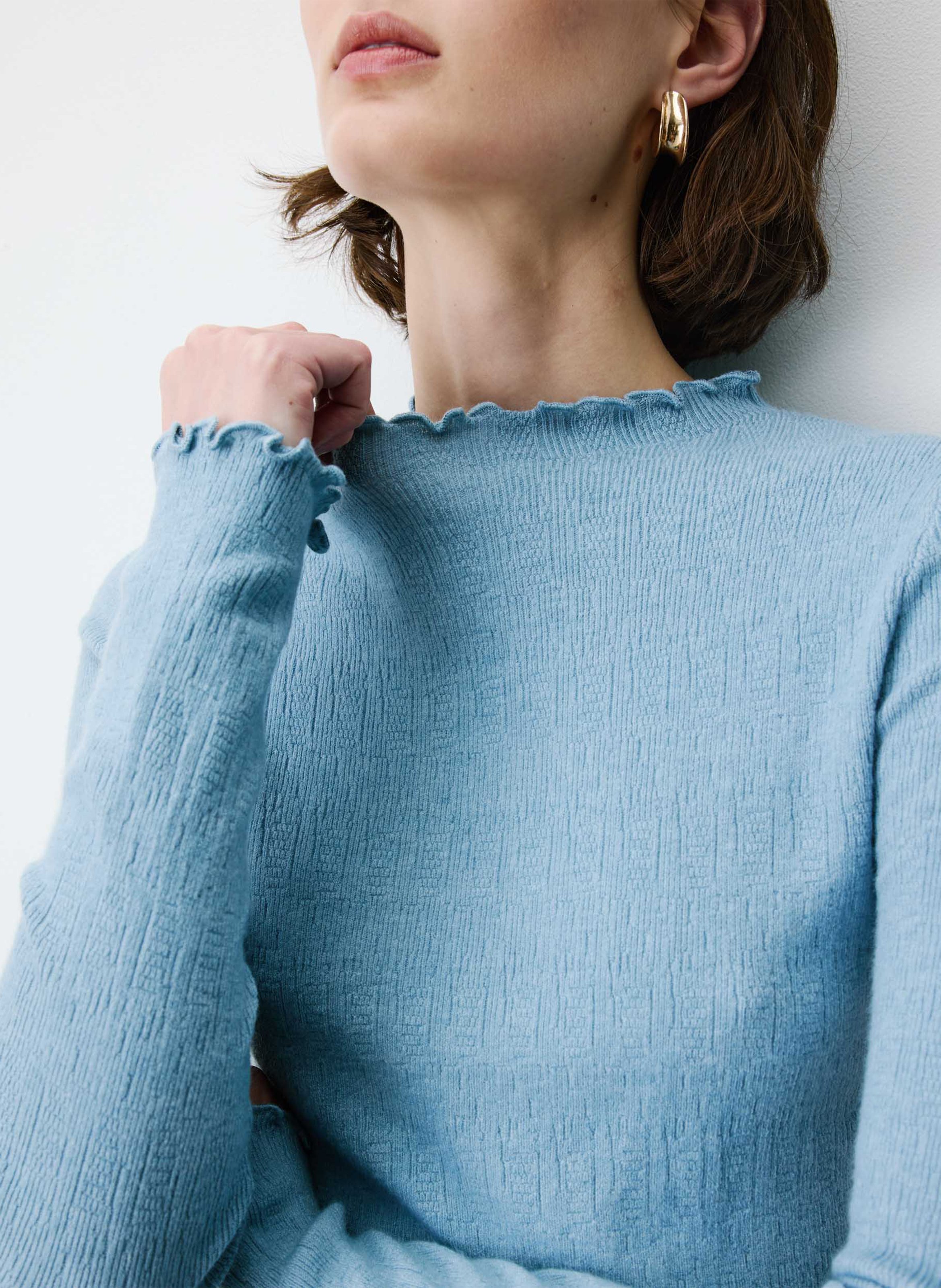 Pull col rond  GRACE ET MILA Bleu