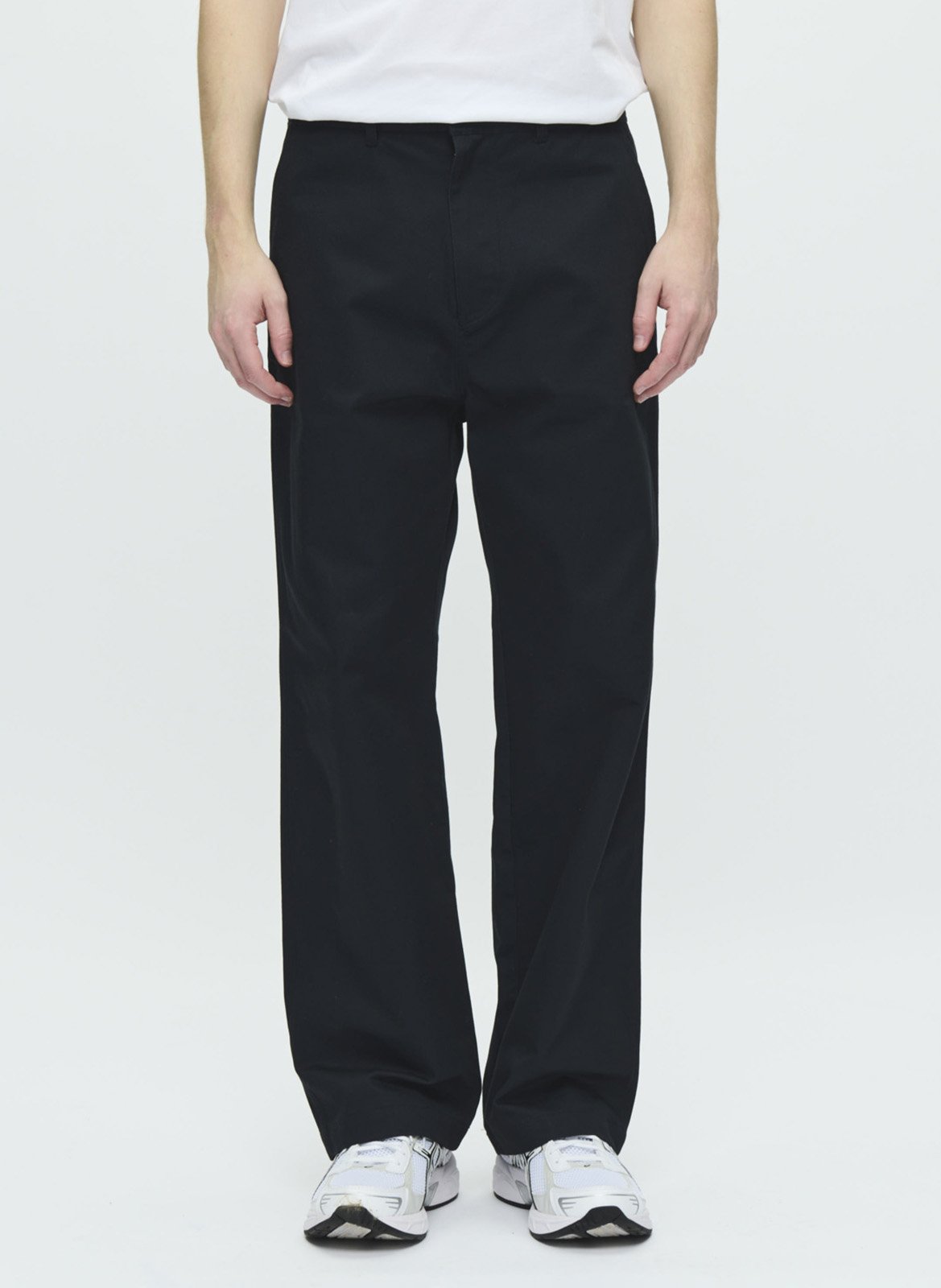 Pantalon droit en coton mélangé WOOD WOOD Bleu