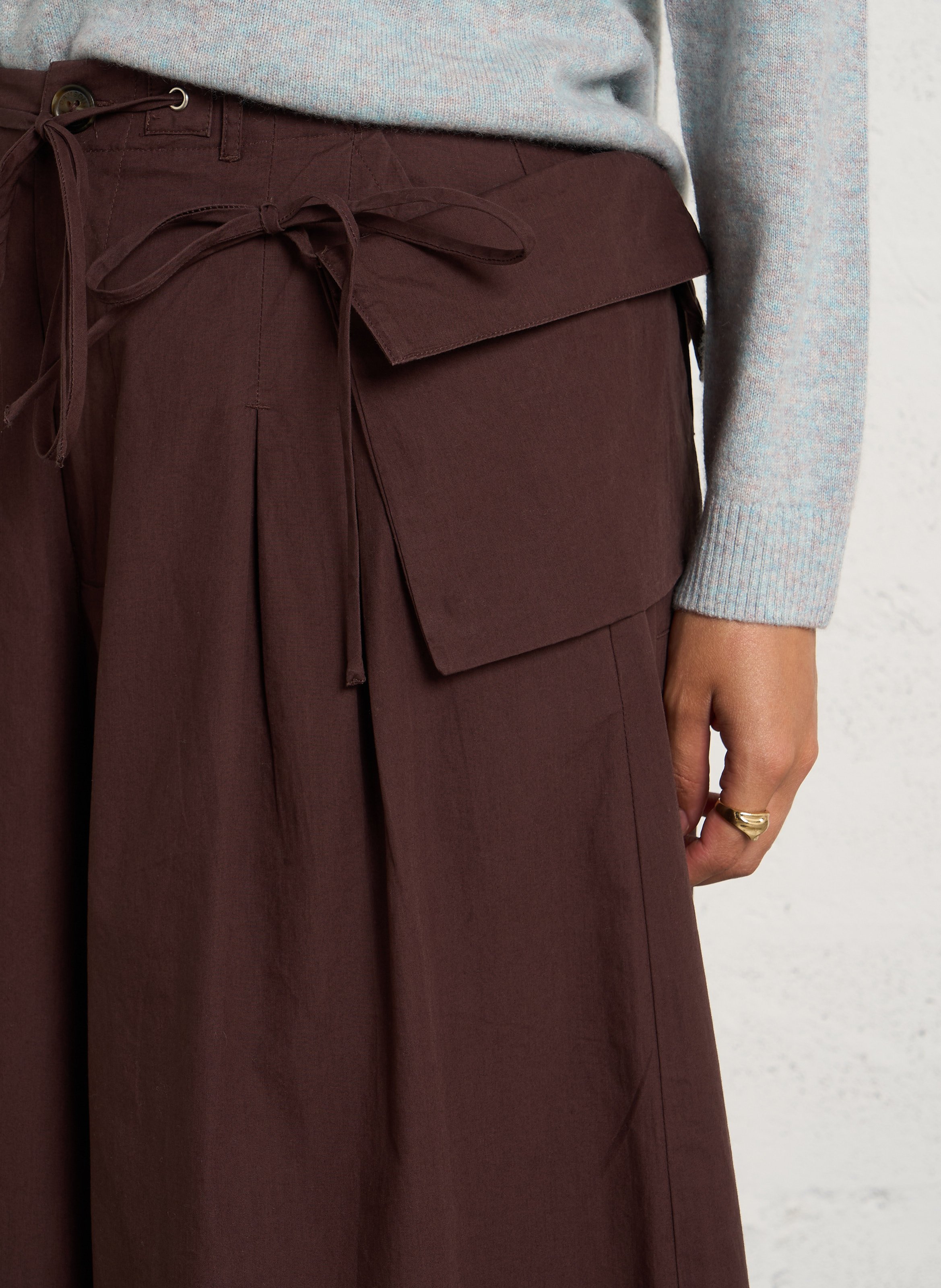 High-waisted Bermuda shorts DAMSON MADDER Brown