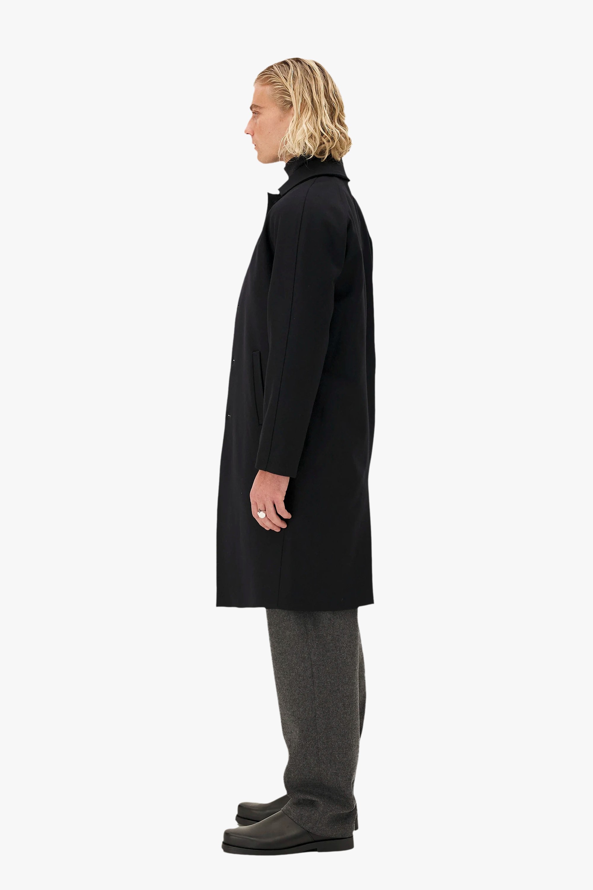 Raglan coat mac Mayfair Noyoco Blue