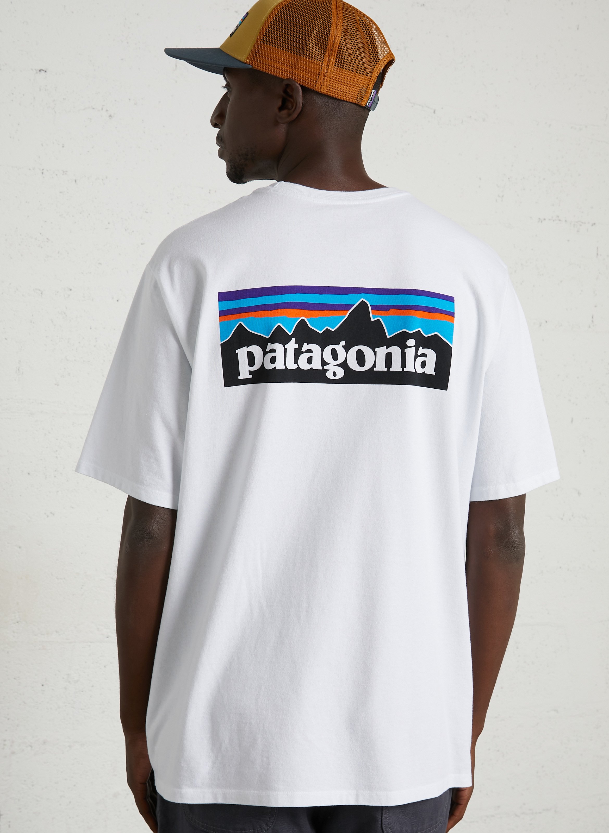 Gemêleerd T-shirt met zeefdruk PATAGONIA