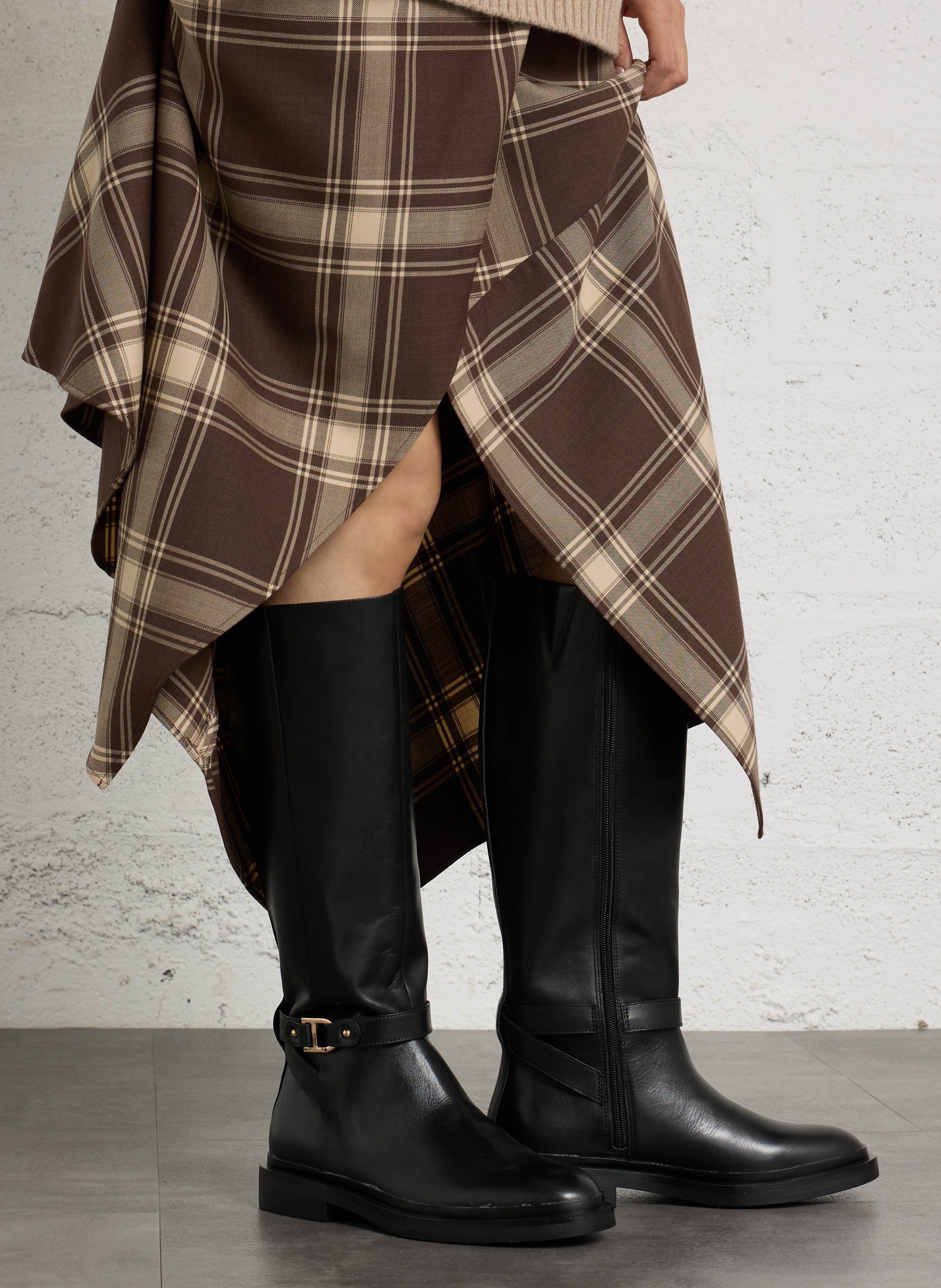 Leather boots CLARKS Black