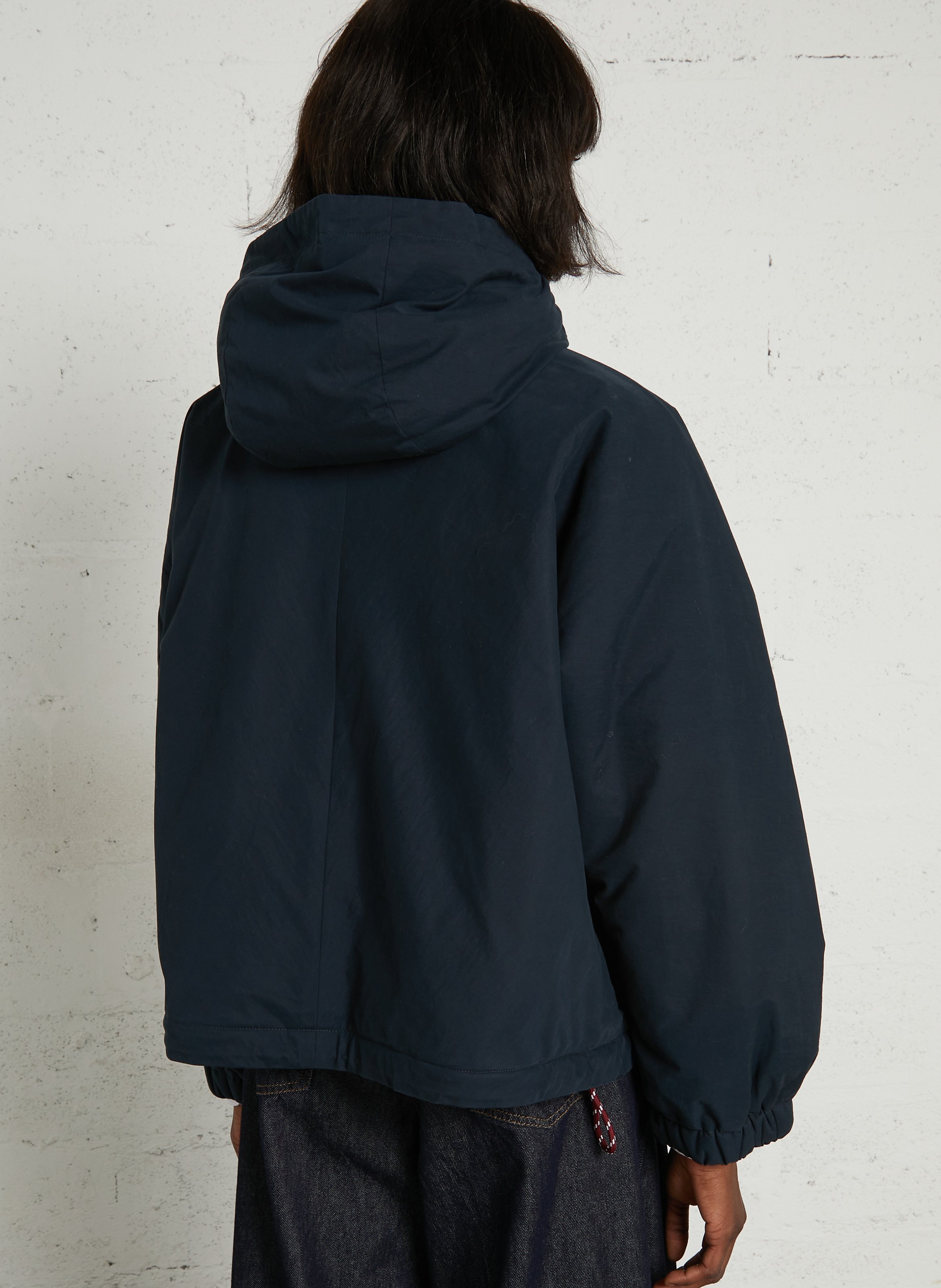 Round-neck cotton-blend jacket BELLEROSE Blue
