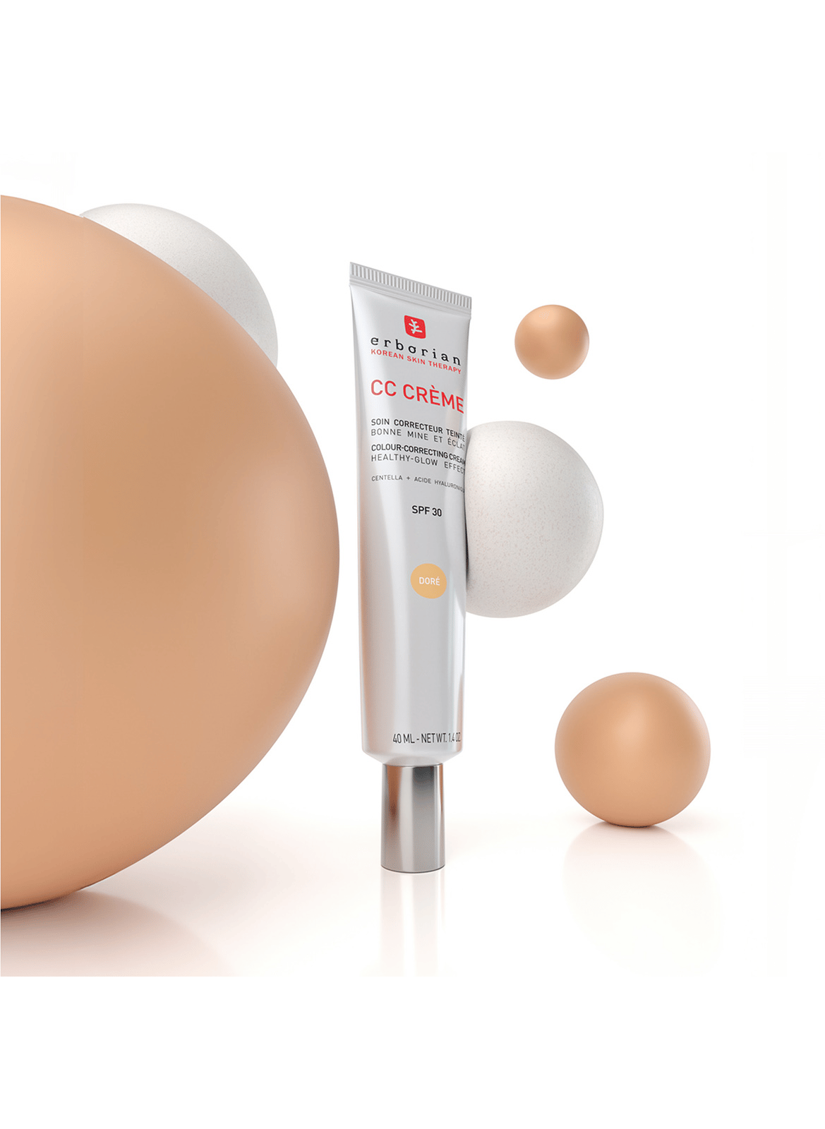 CC Crème - Getinte Correctiecrème - Stralende teint & glans ERBORIAN Doré