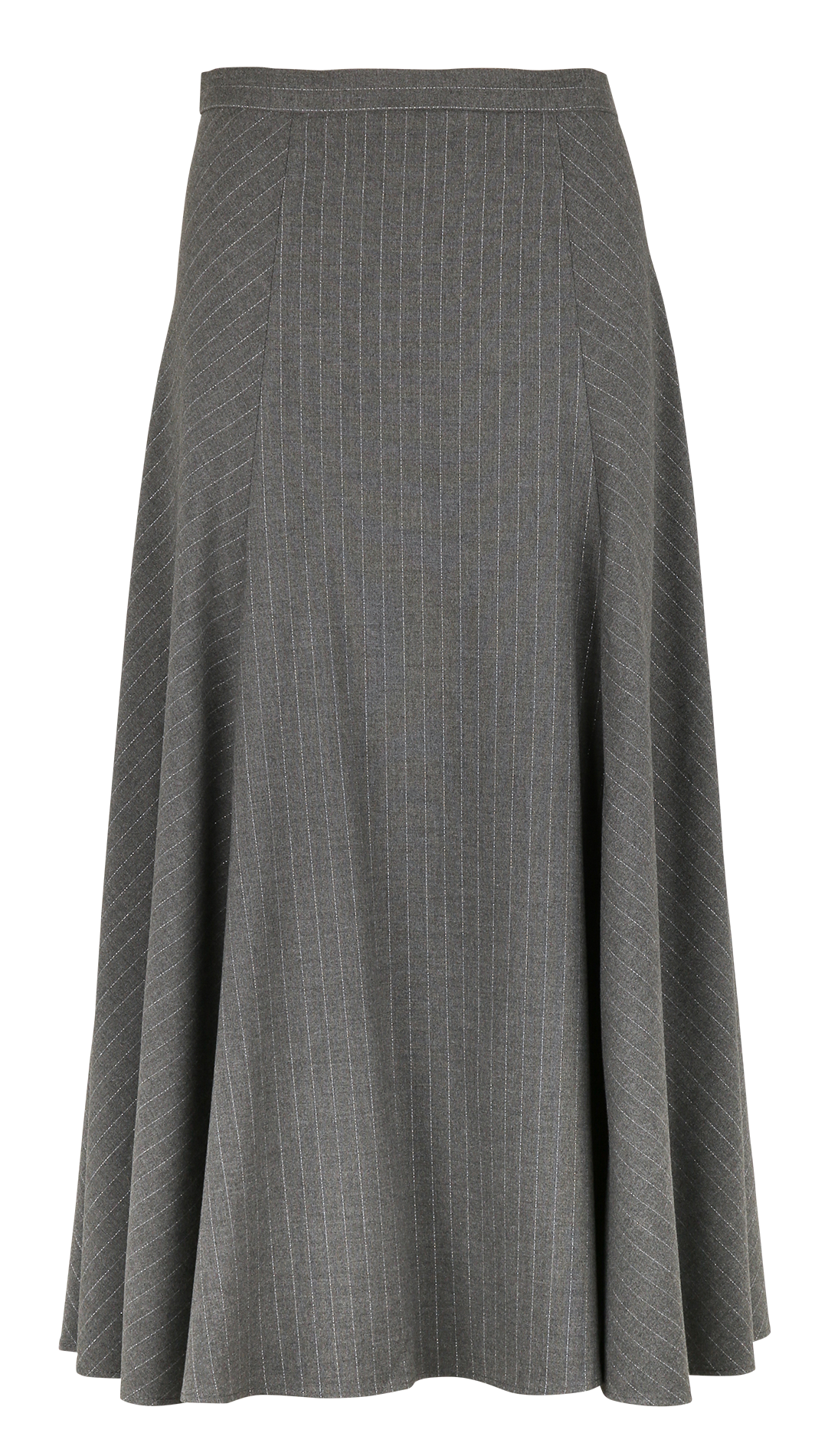 Jupe midi évasée à rayures SUD EXPRESS Gris