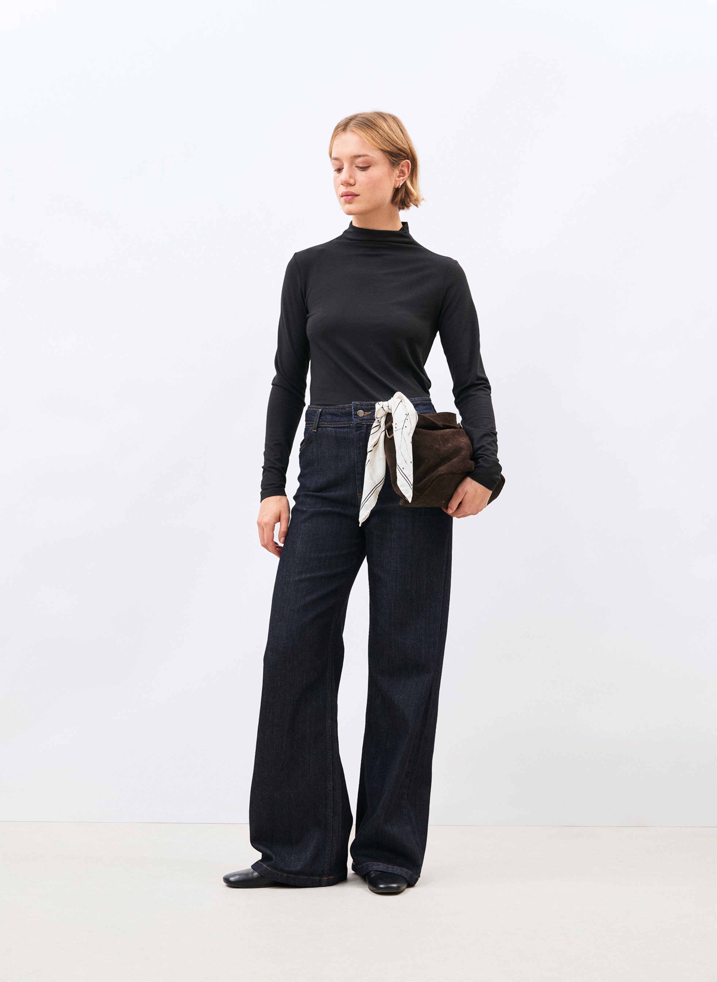 Jean flare en coton  HUMILITY Bleu