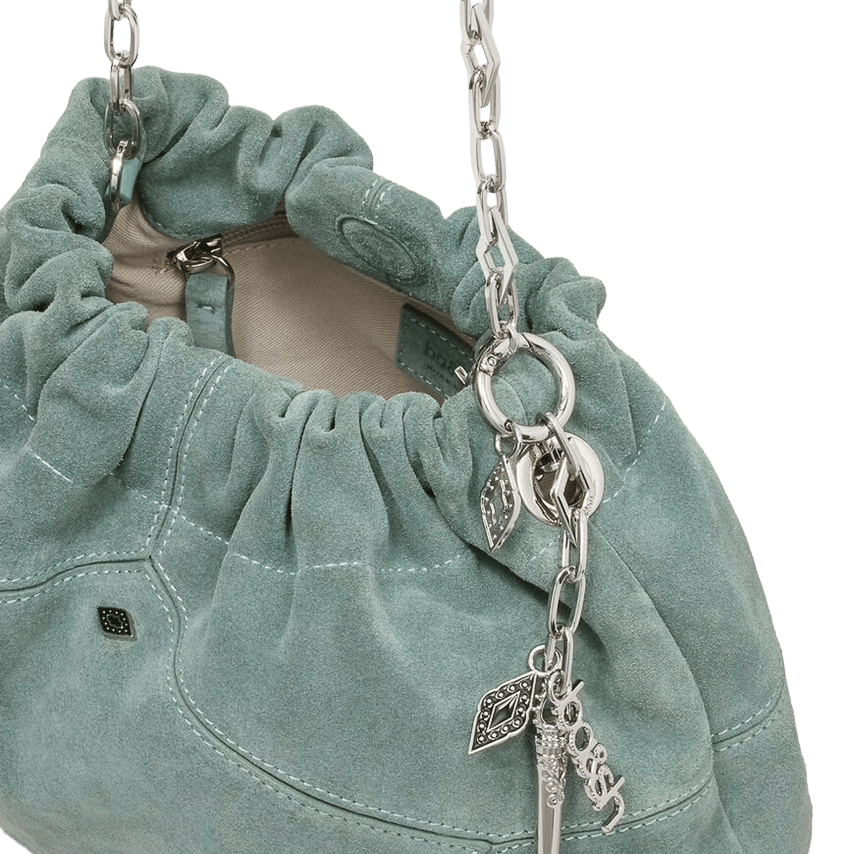 Leren schoudertas | Blauw BA&SH Dames