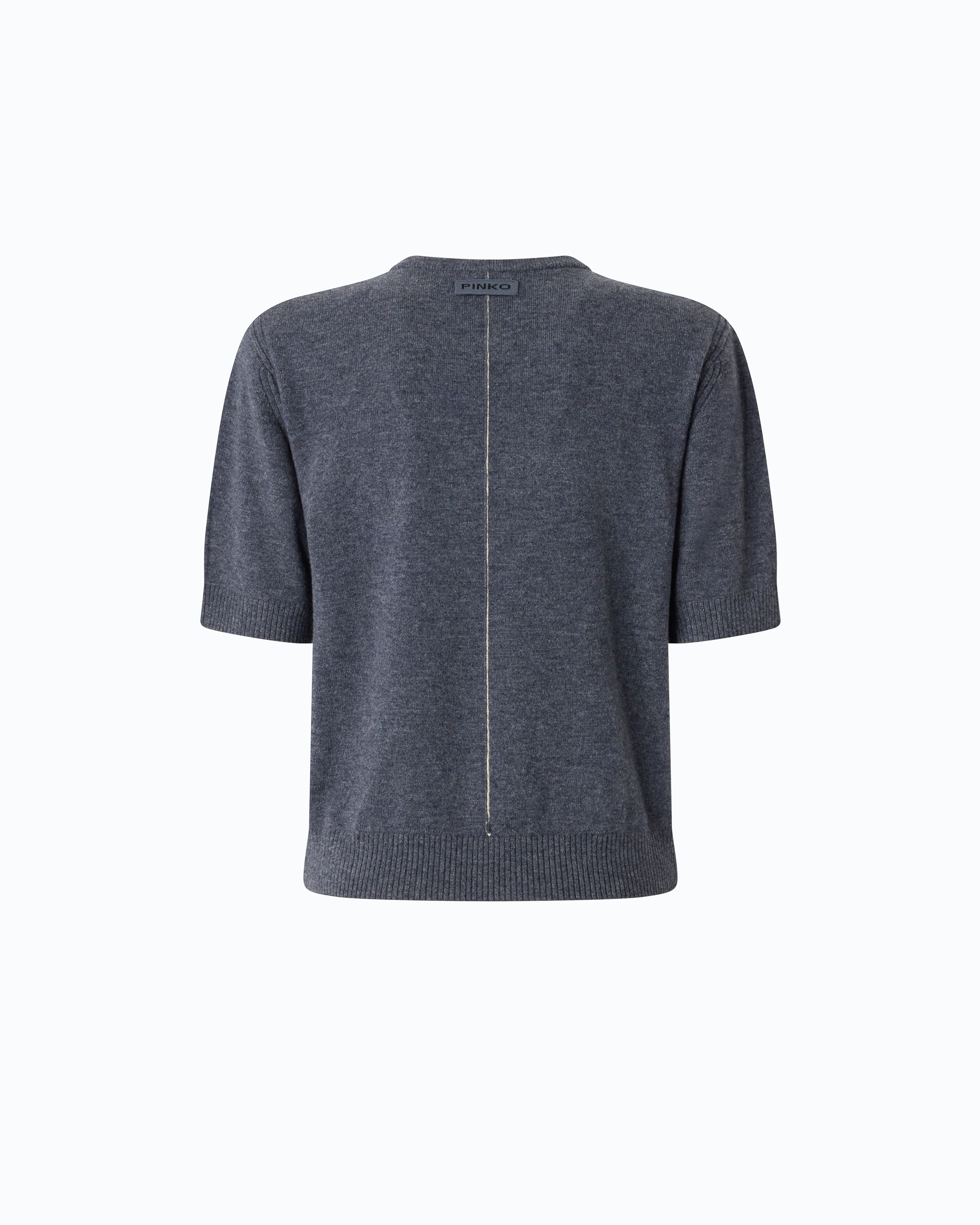 Wool and cashmere V-neck sweater PINKO Grey