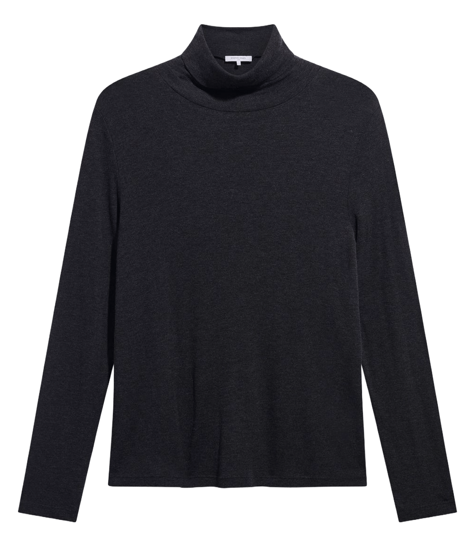Straight fit round neck plain T-shirt GERARD DAREL Grey