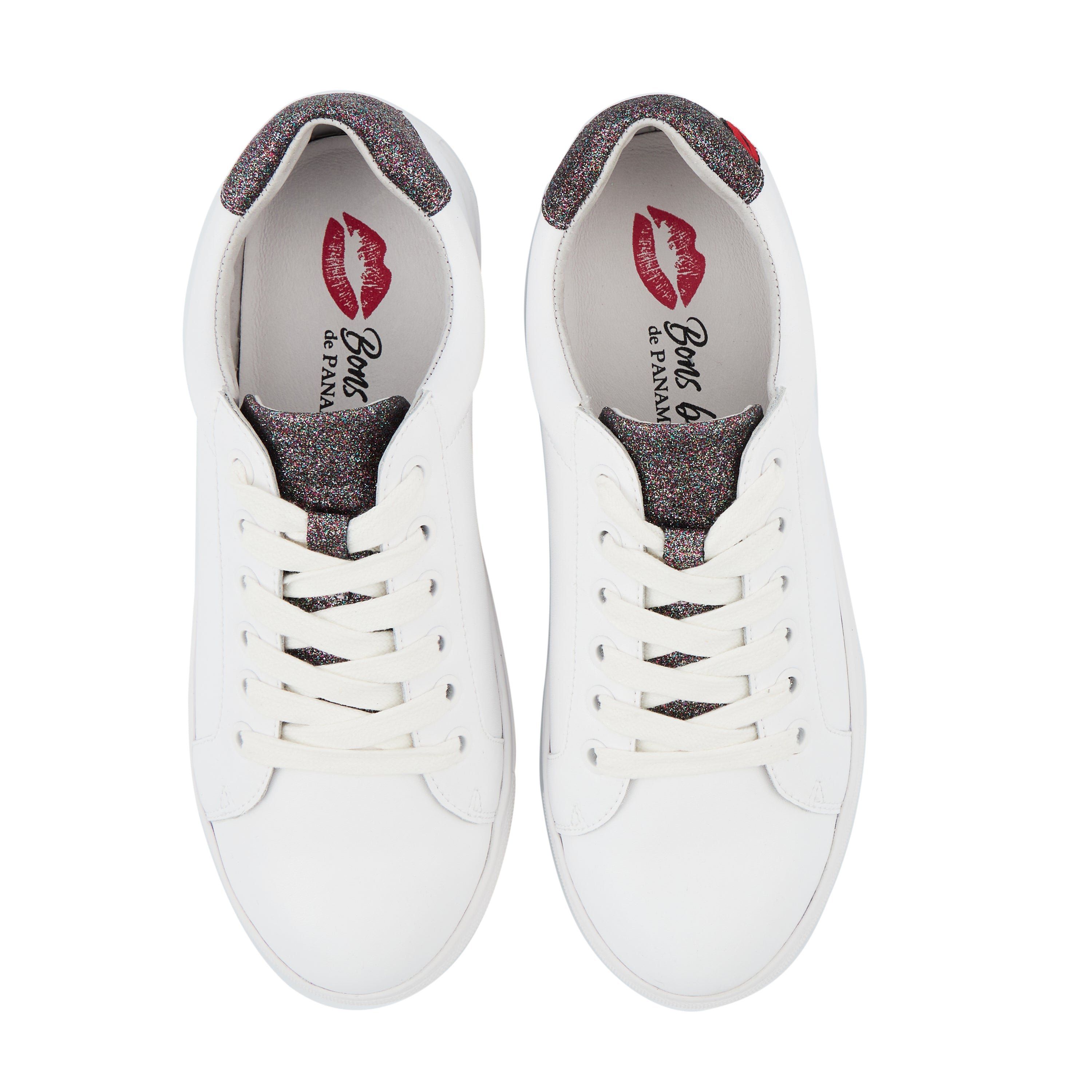 Leather sneakers BONS BAISERS PARIS White