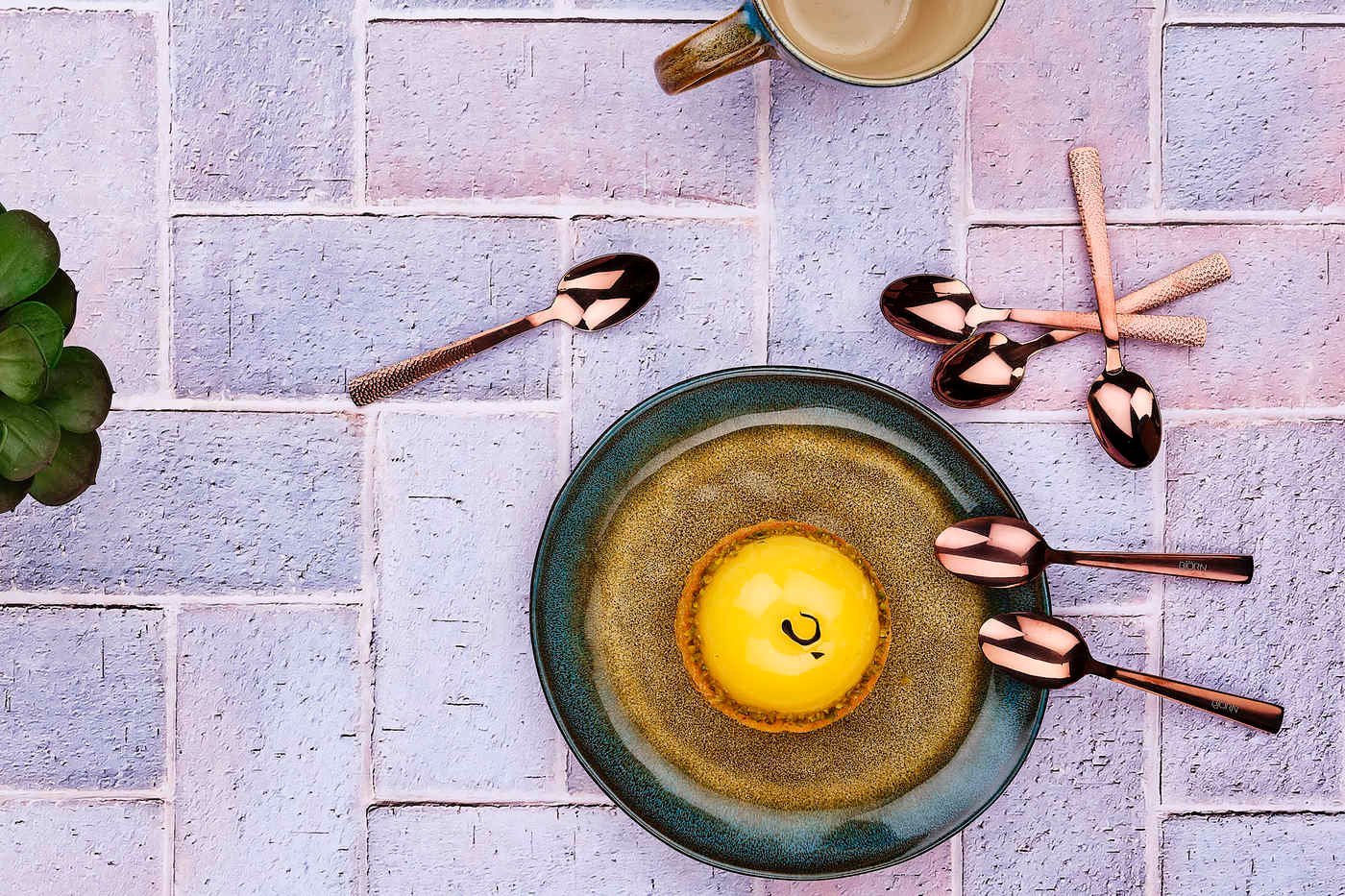 Set of 6 small spoons BJORN Red