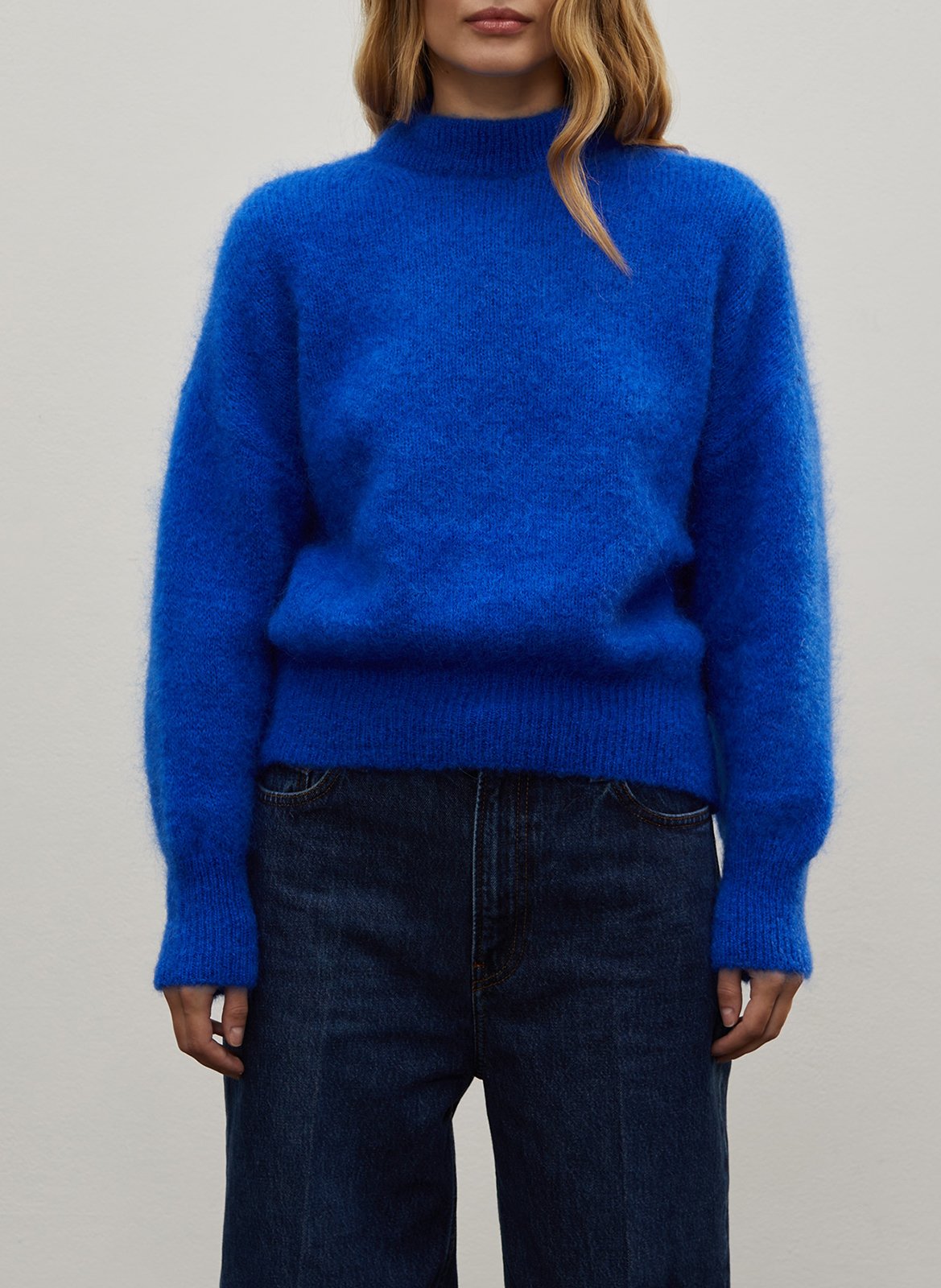 Pull col rond en laine mélangée SURPRISE