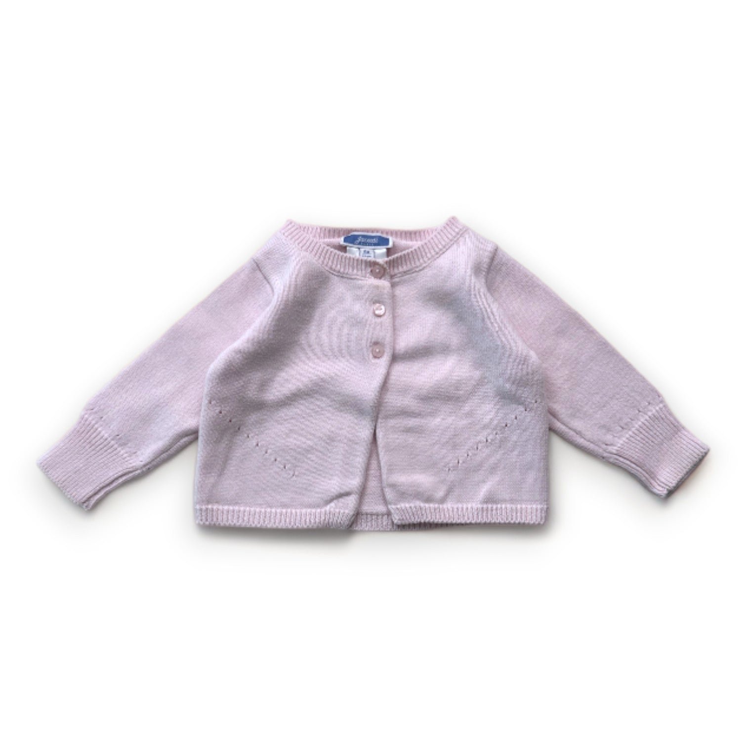 Pink baby cardigan - 6 months JACADI - Seconde Main Pink