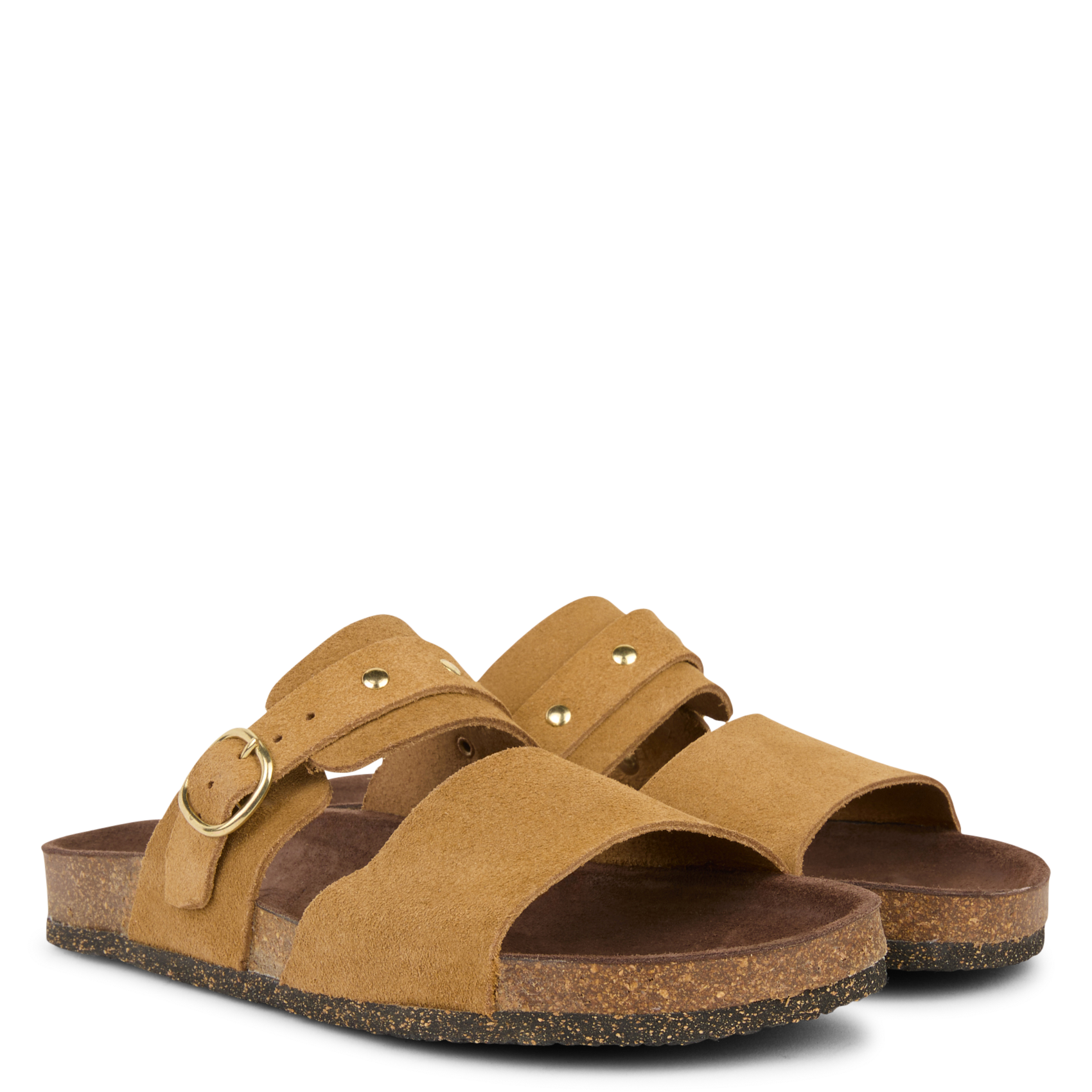 Flat soft leather sandals BOSABO Beige