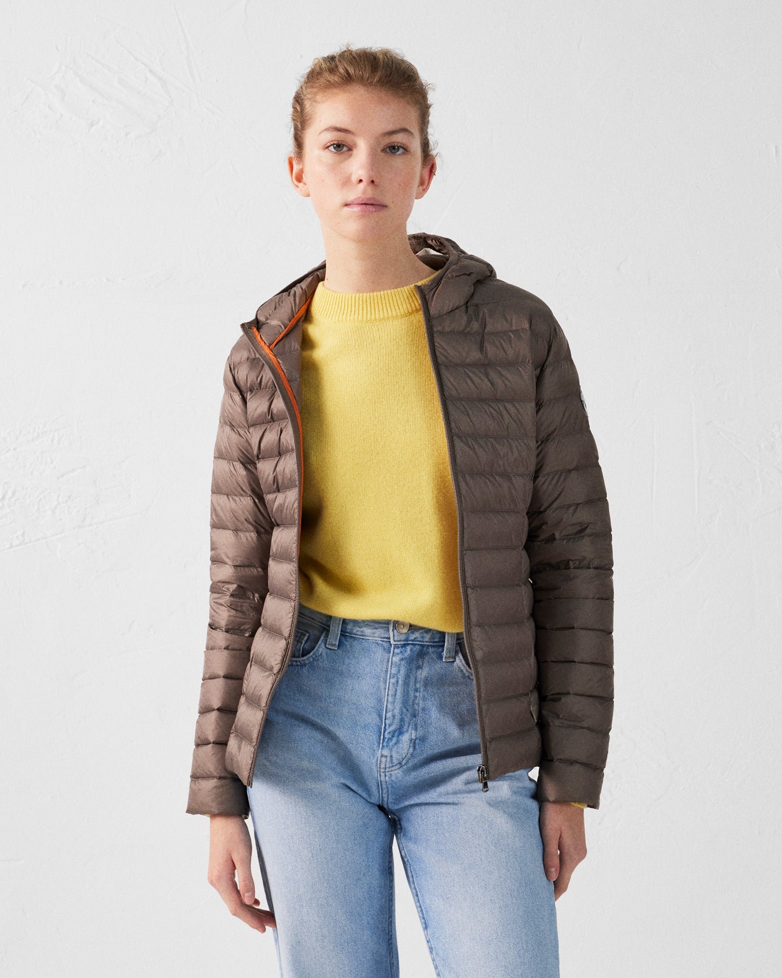 Lightweight hooded puffer jacket Cloe JOTT Beige