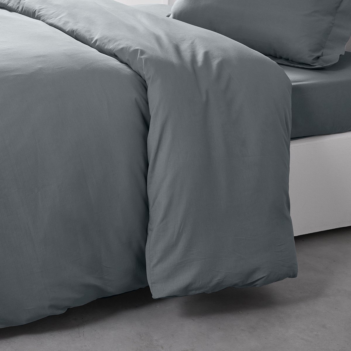 Cotton duvet cover TODAY LINGE DE MAISON Grey