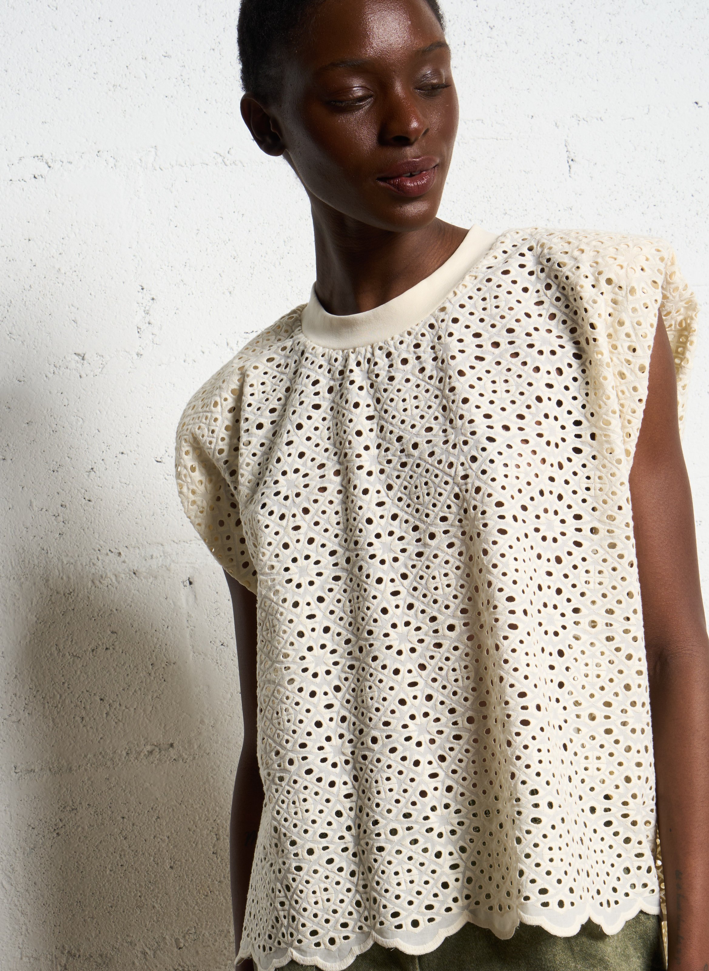 Rudy oversized top MES DEMOISELLES Beige