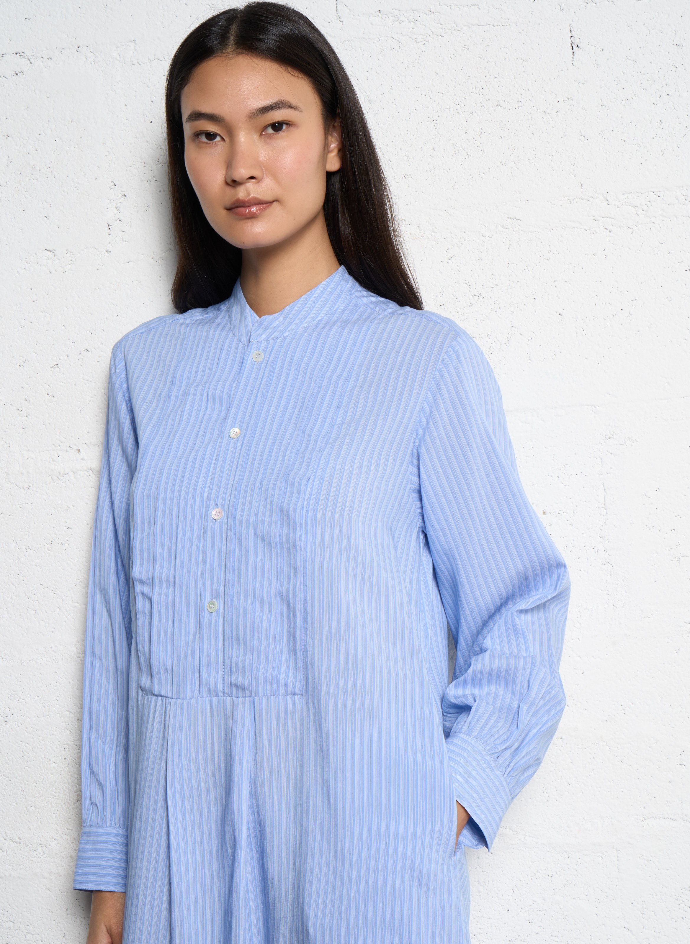 Striped long dress MASSCOB Blue