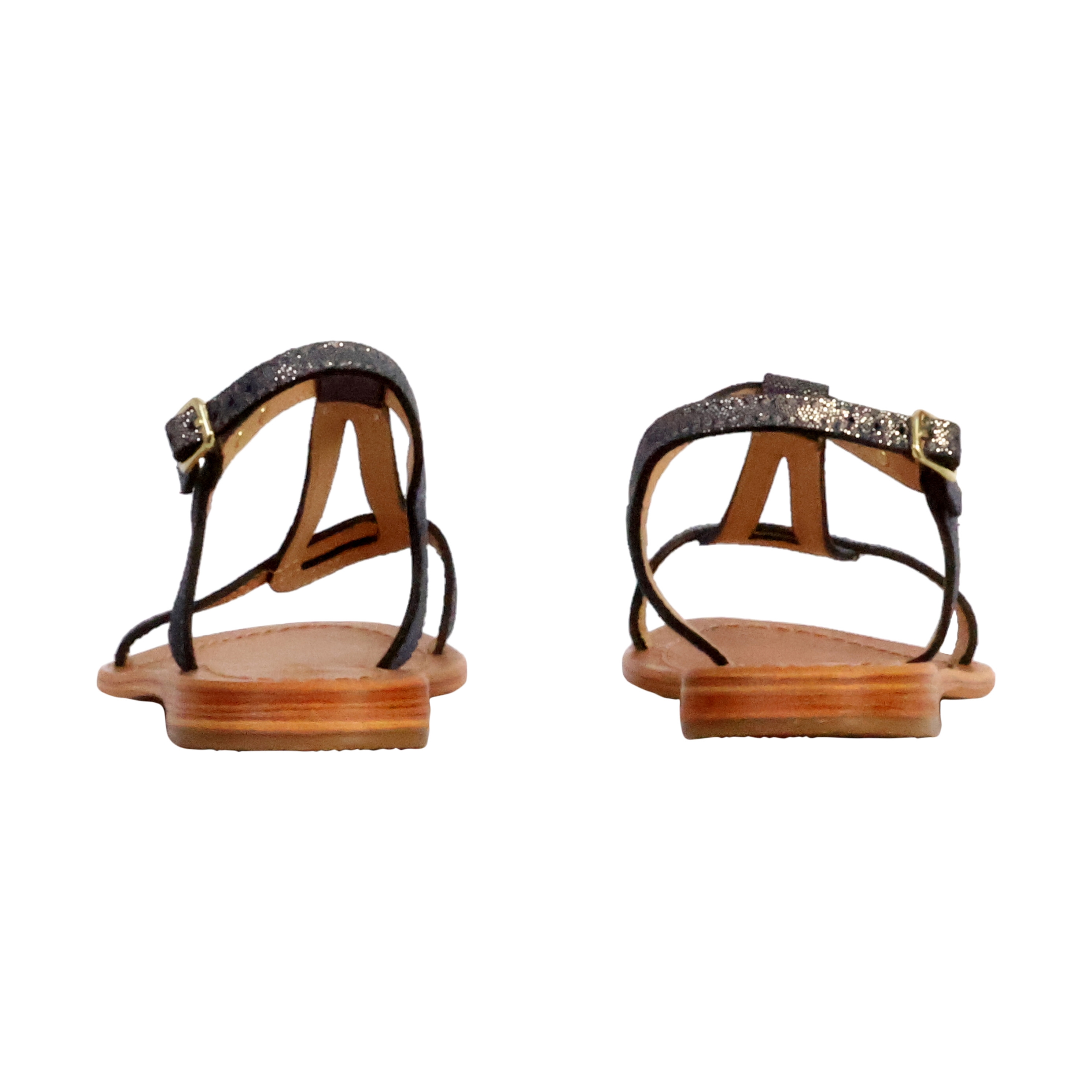 Hamat Tropeziennes Rouges HAMAT Léopard, Sandales Plates Les