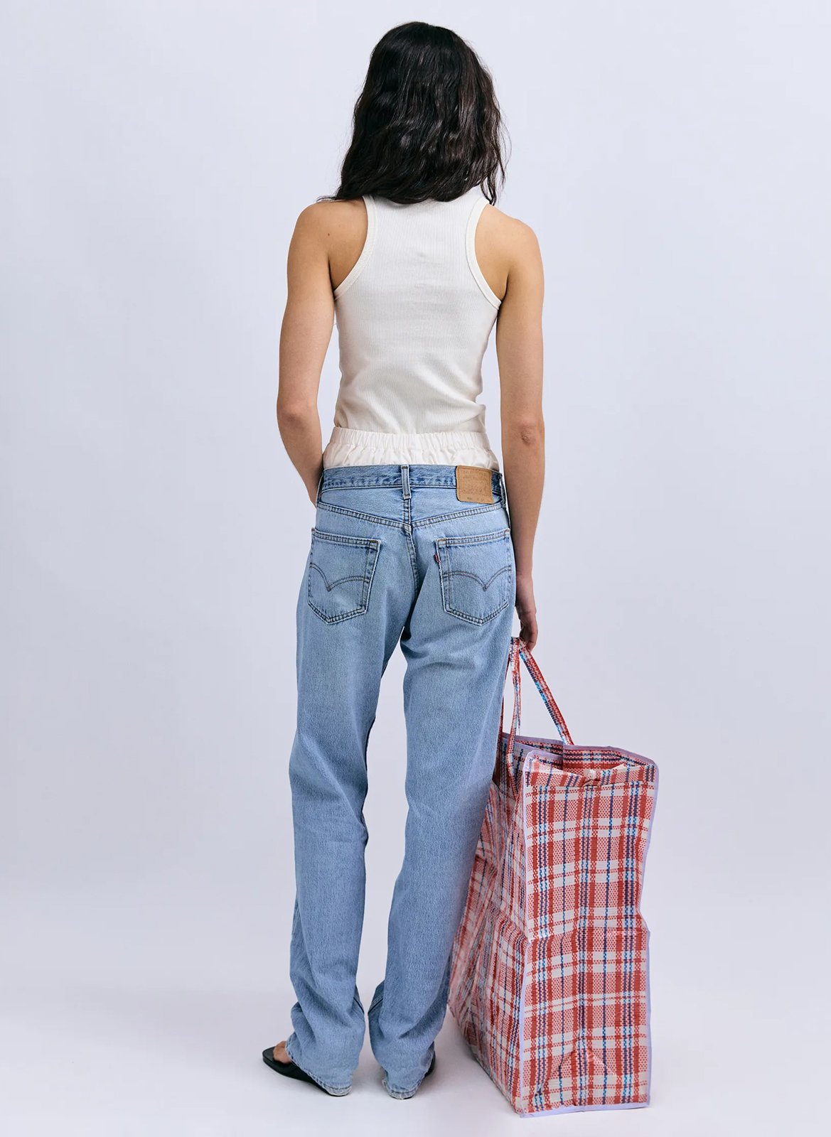 Débardeur côtelé uni LOVE STORIES Blanc