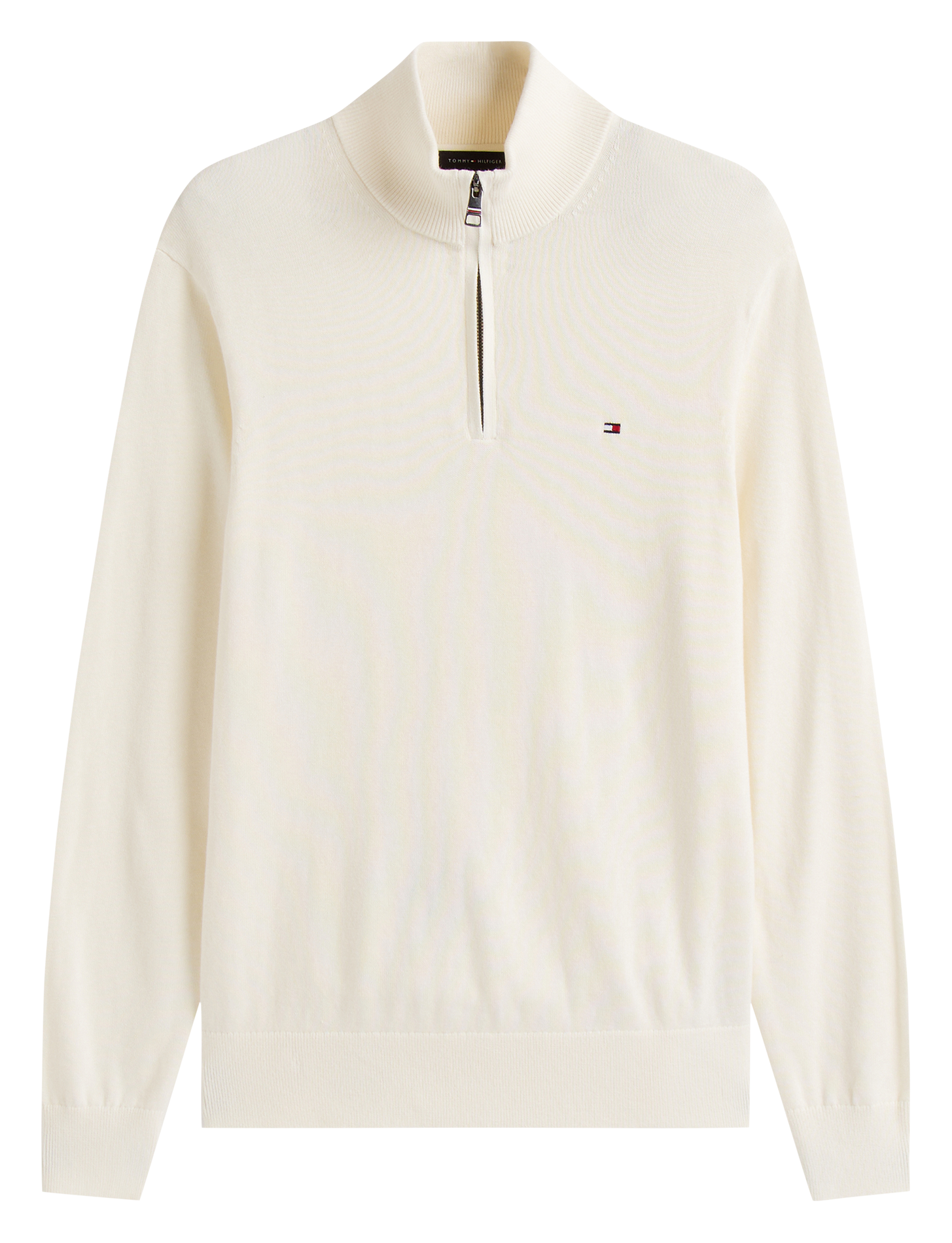 Regular-fit organic cotton and cashmere sweater with high neck TOMMY HILFIGER Yellow