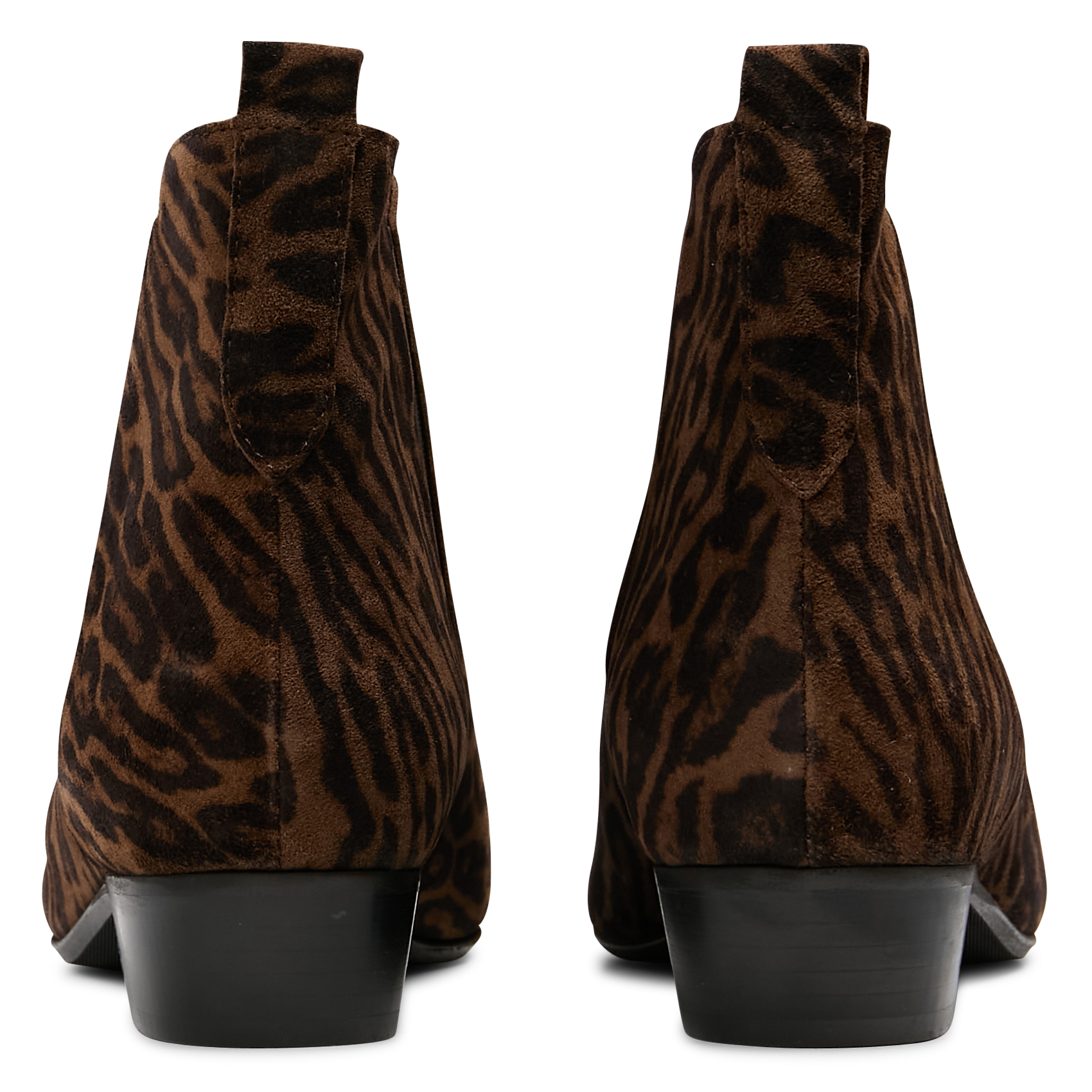 Bottines en cuir velours imprimé ANONYMOUS COPENHAGEN Marron