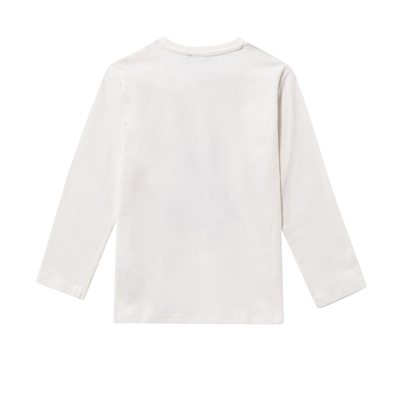Round-neck straight-cut screen-printed cotton T-shirt IKKS JUNIOR White