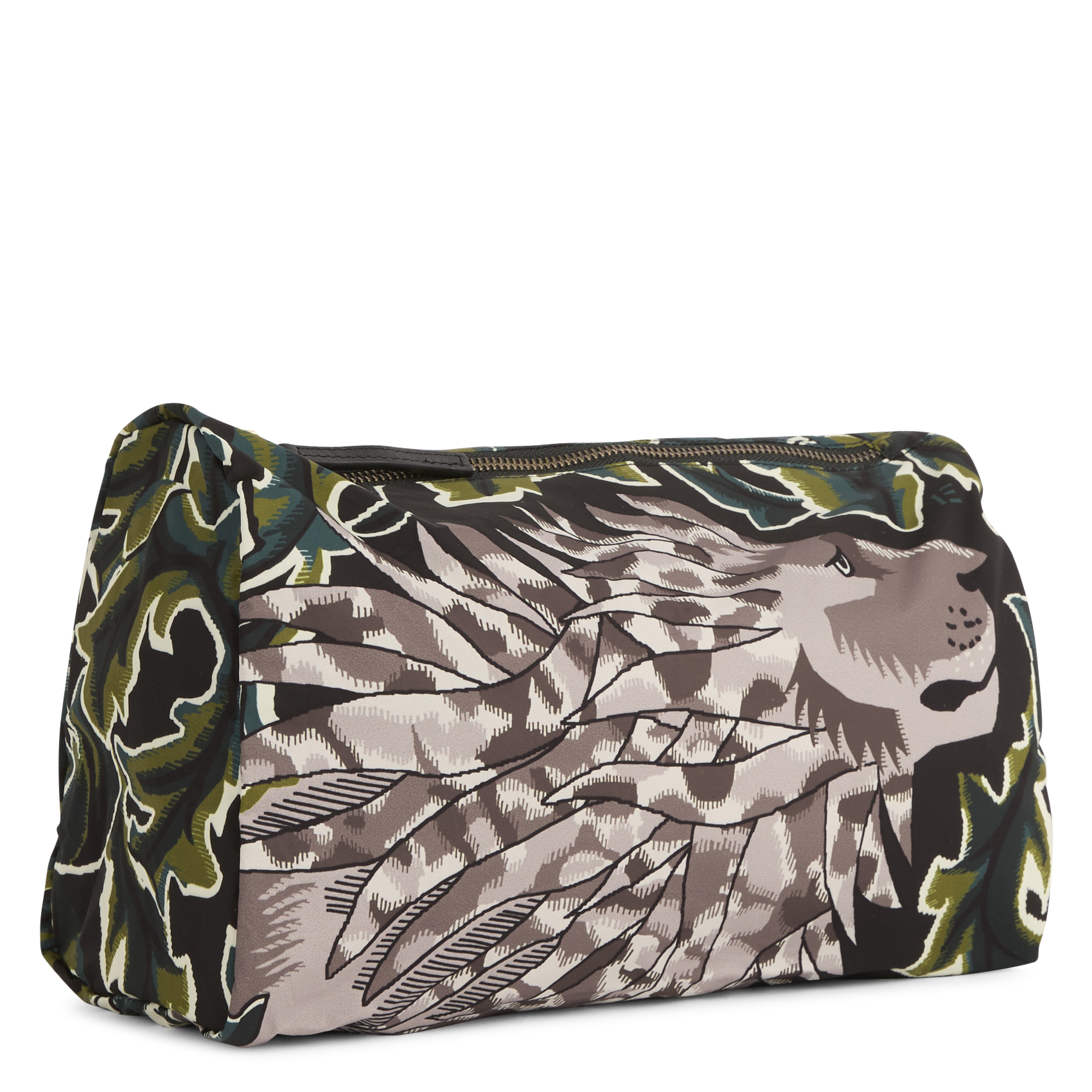 Clutch mit Print INOUI EDITIONS Khaki