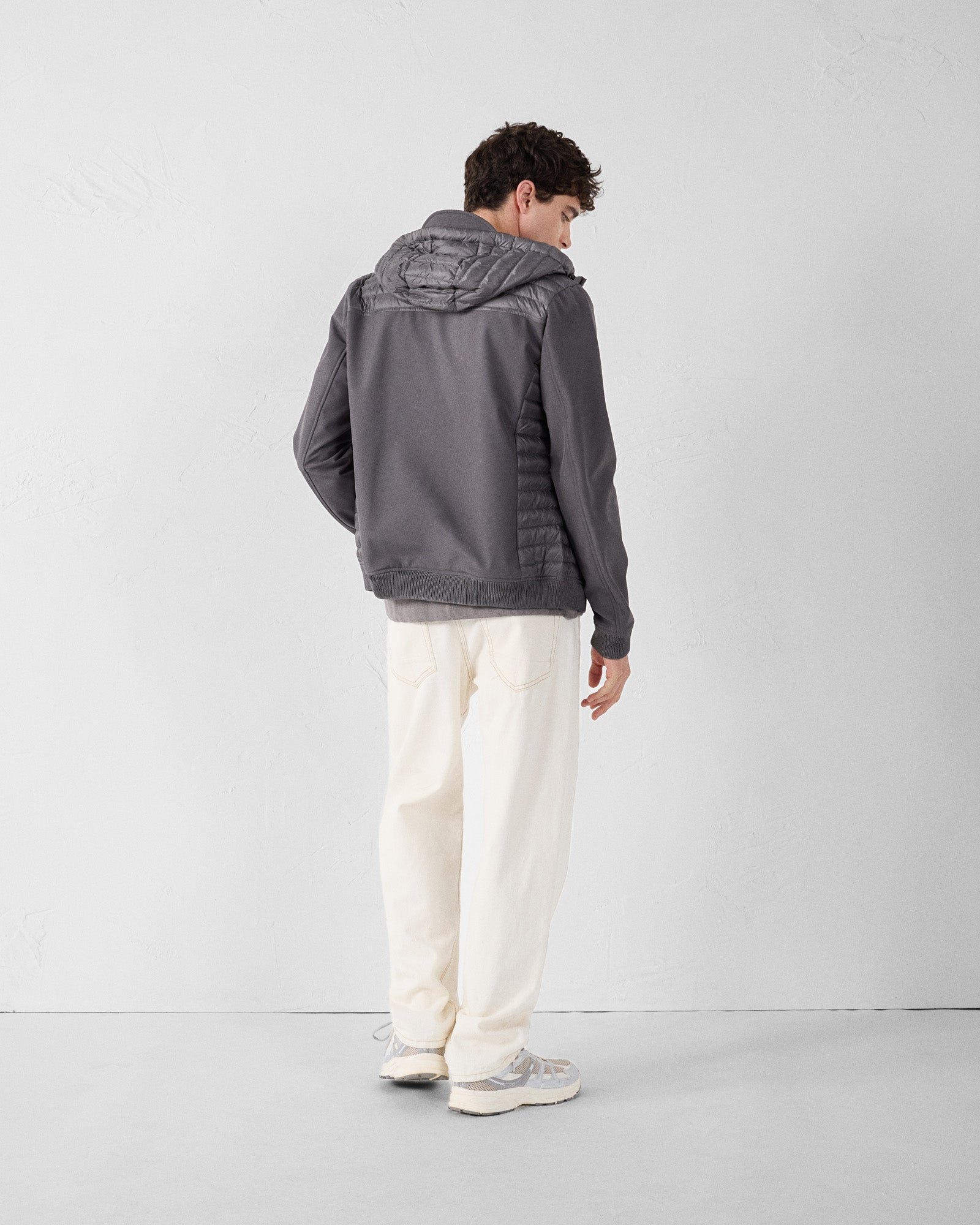 Softshell bi-material paco 2.0 down jacket JOTT Grey