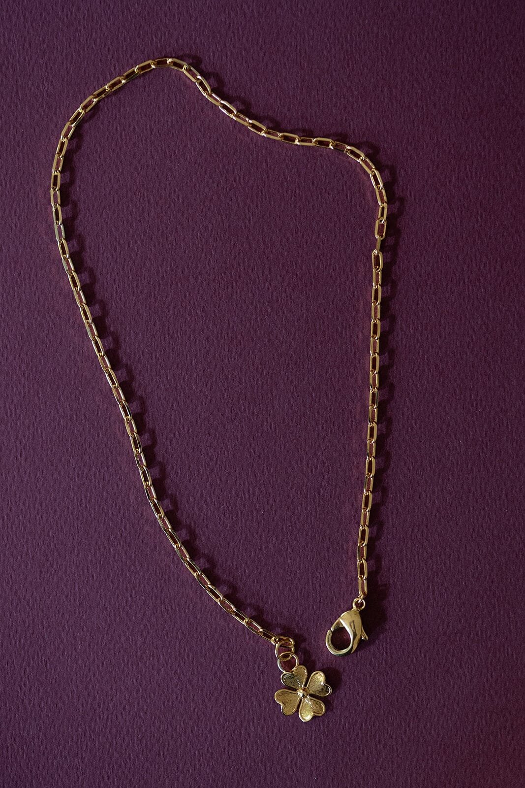 Maxi silver-plated clover necklace MONSIEUR SIMONE Golden