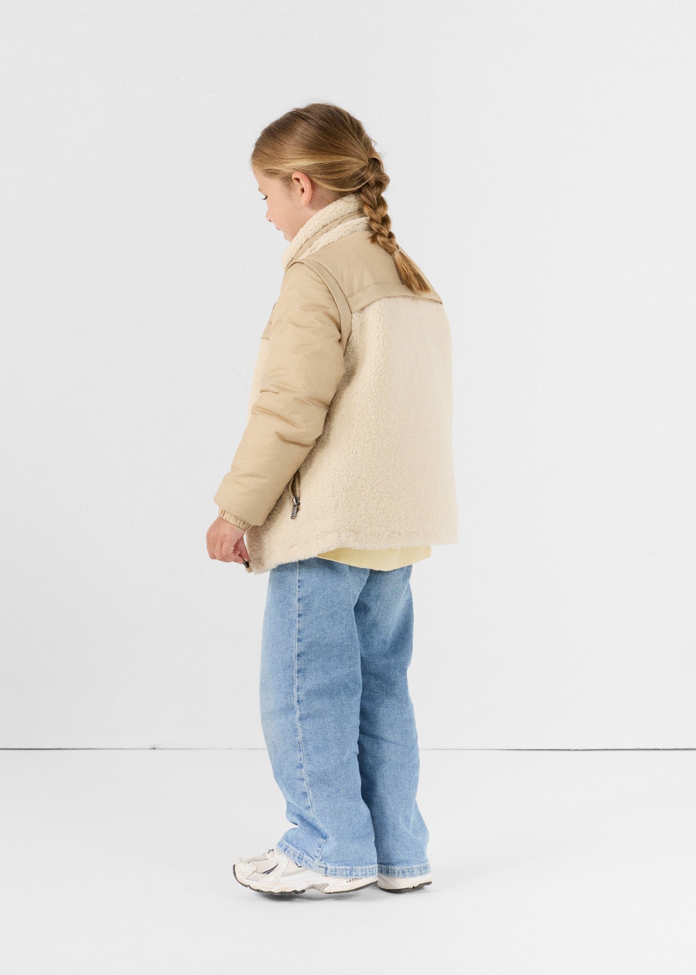 Kids' Sherpa Erwan Puffer Jacket JOTT White