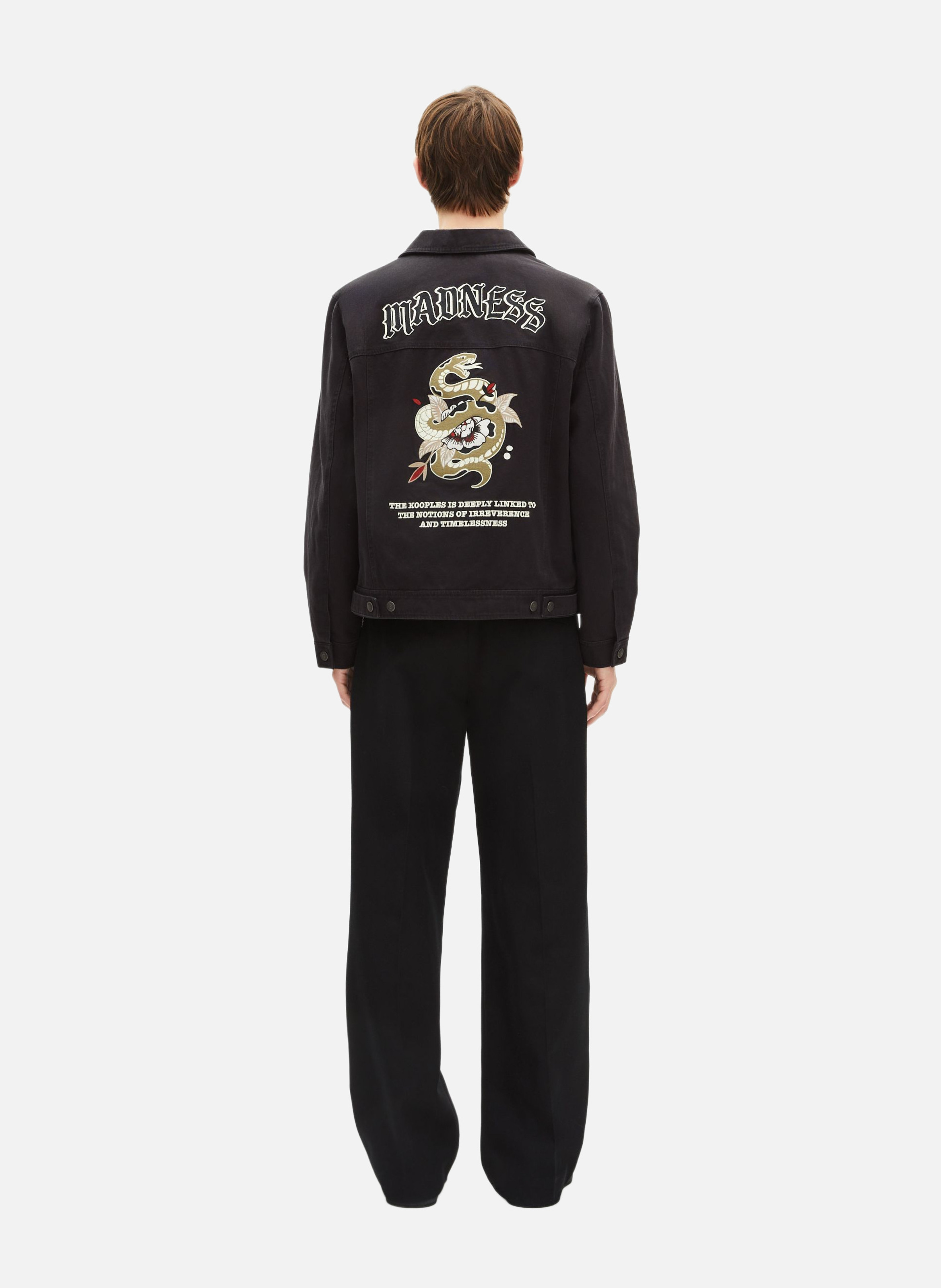 Embroidered jacket THE KOOPLES Black