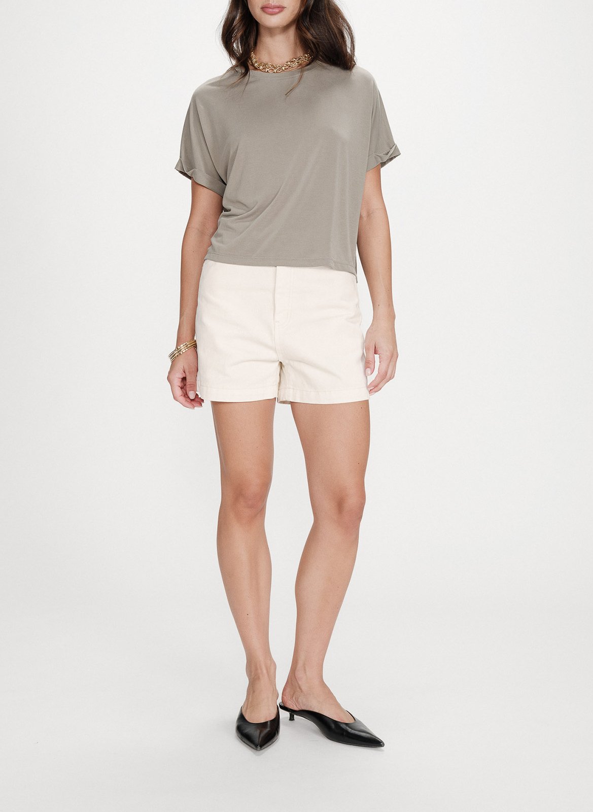 Tee-shirt col rond GRACE ET MILA Vert