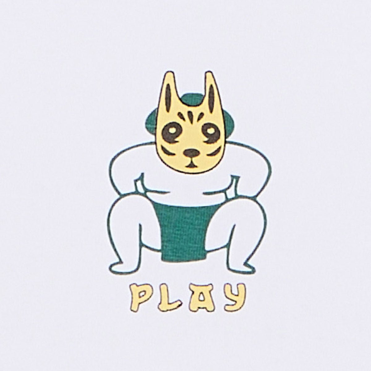 Round neck T-shirt in printed cotton jersey with sumo on the chest. SERGE BLANCO White