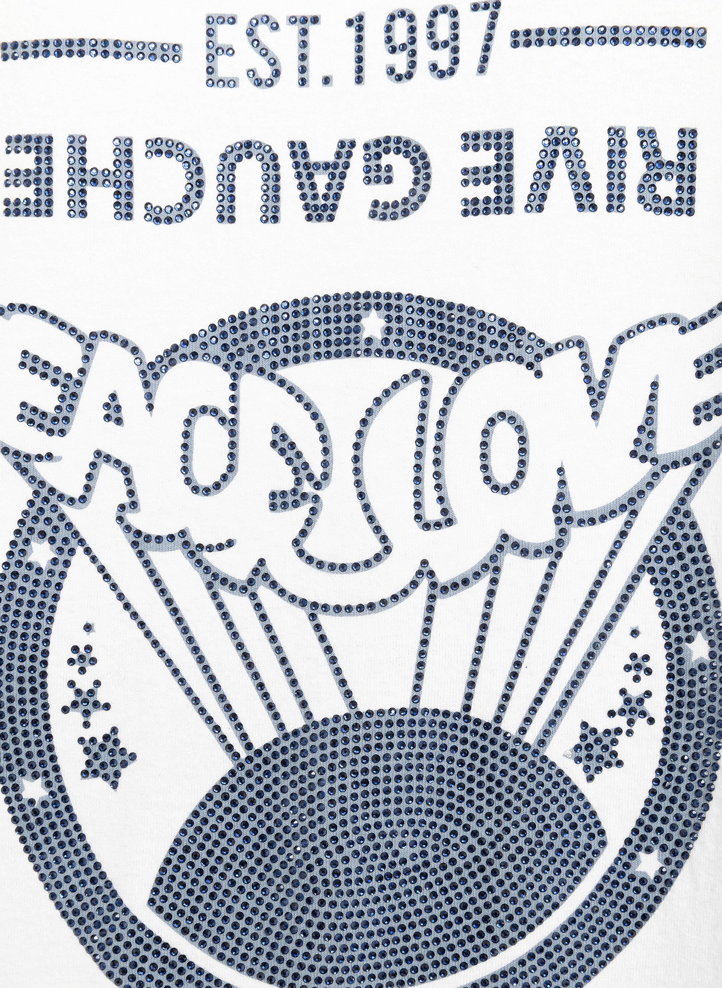 Tee-shirt ample col rond sérigraphié ZADIG&VOLTAIRE Blanc