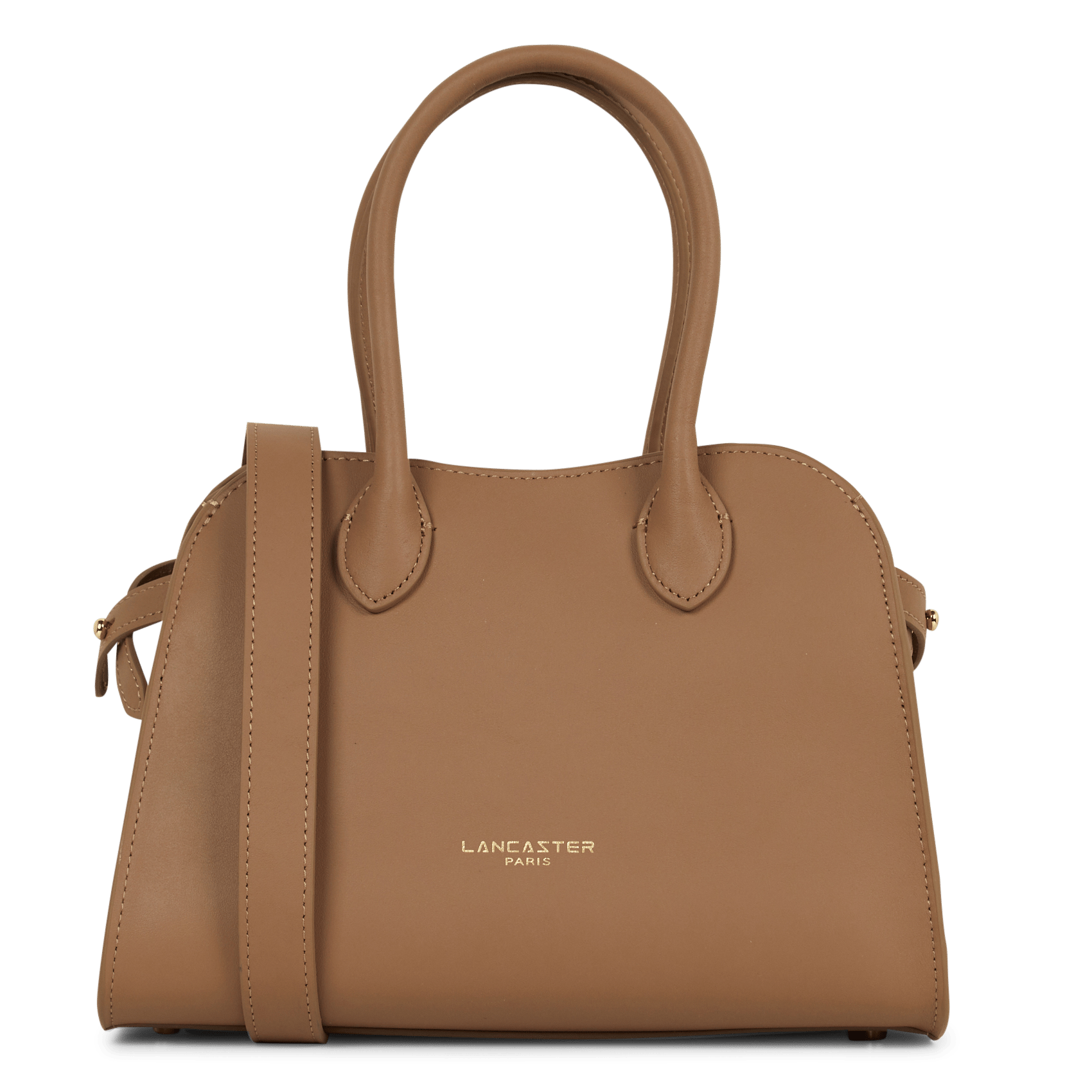 Bowlingtas van nerfleer met rits LANCASTER PARIS Bruin