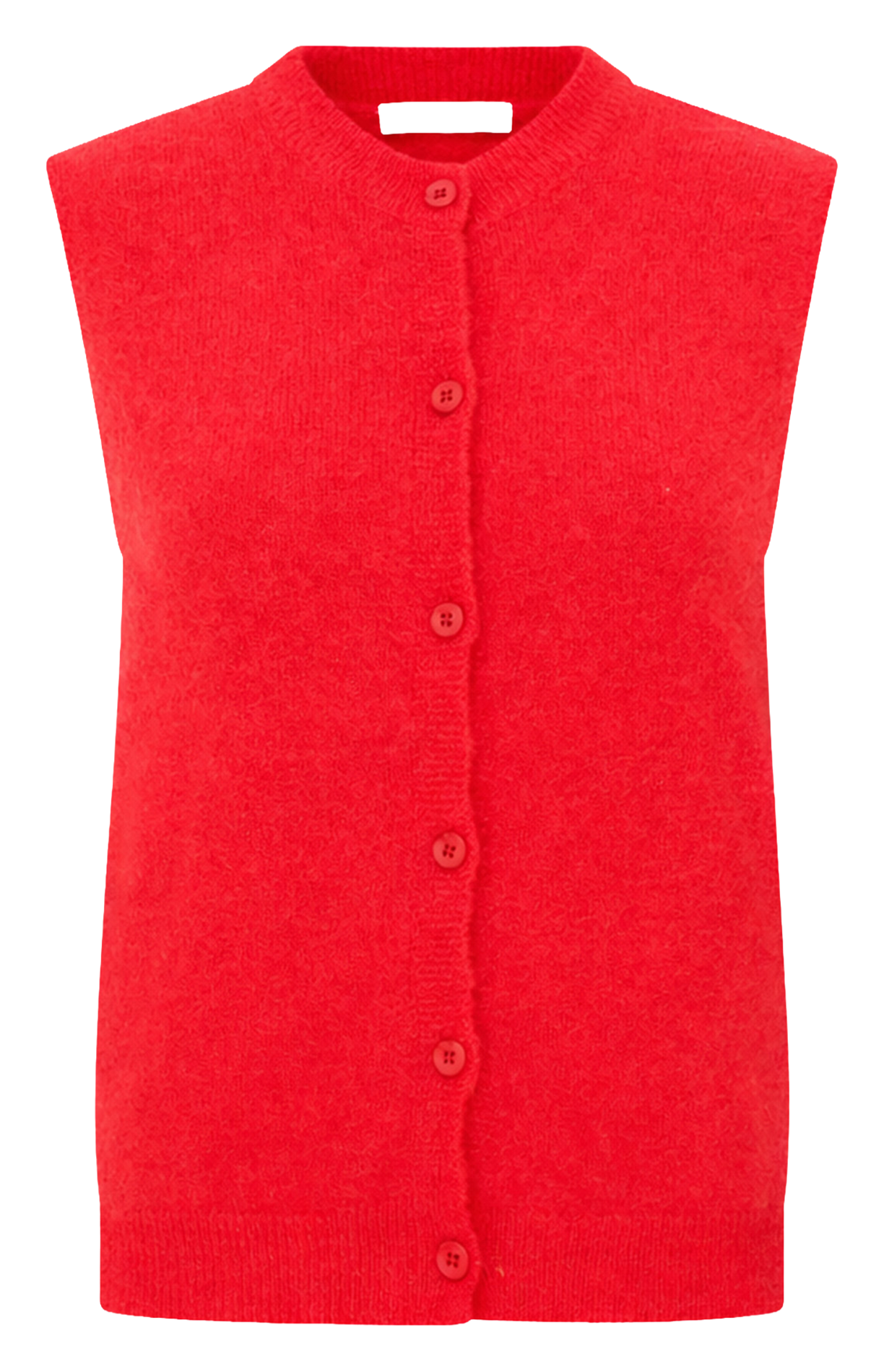 Gilet col rond en laine mélangée BY BAR