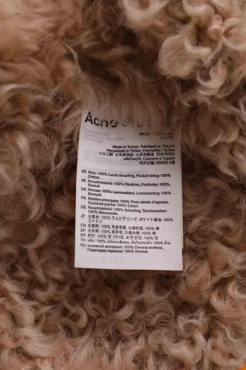 Sheepskin jacket ACNE STUDIOS - Seconde Main Brown