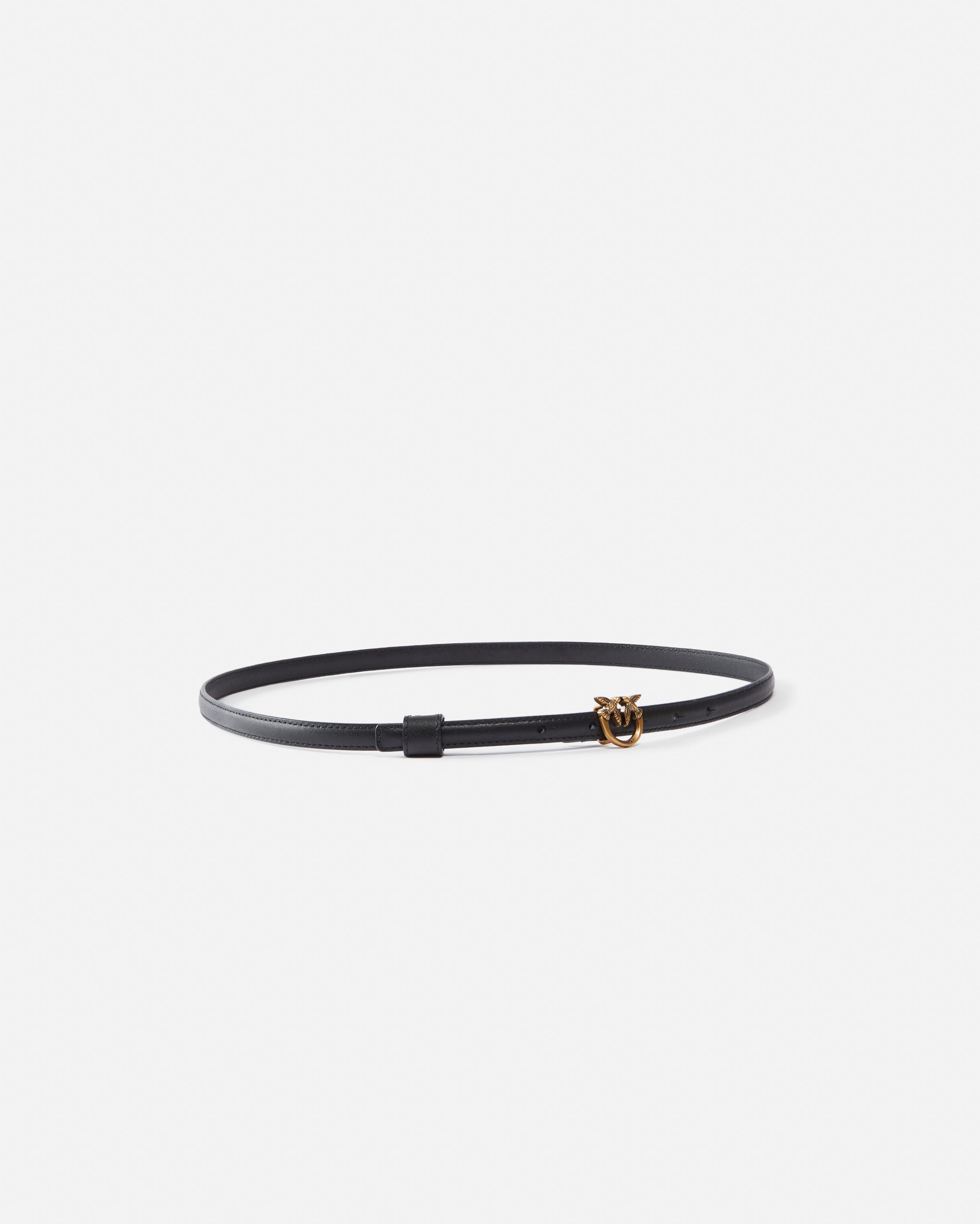 Fine ceinture avec boucle love birds 1 cm PINKO Noir