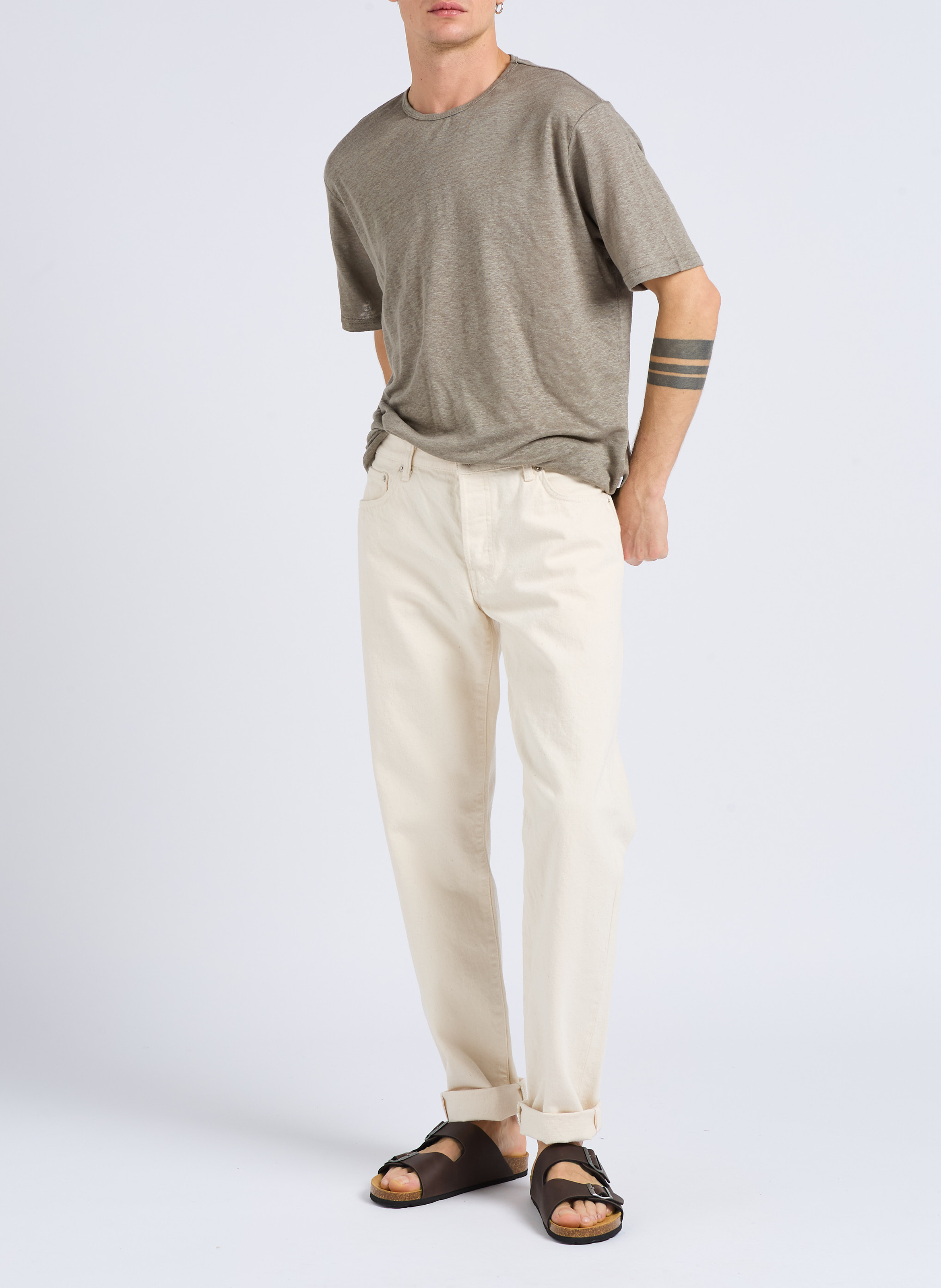 Flache Sandalen mit Schnallen PEPE JEANS Braun