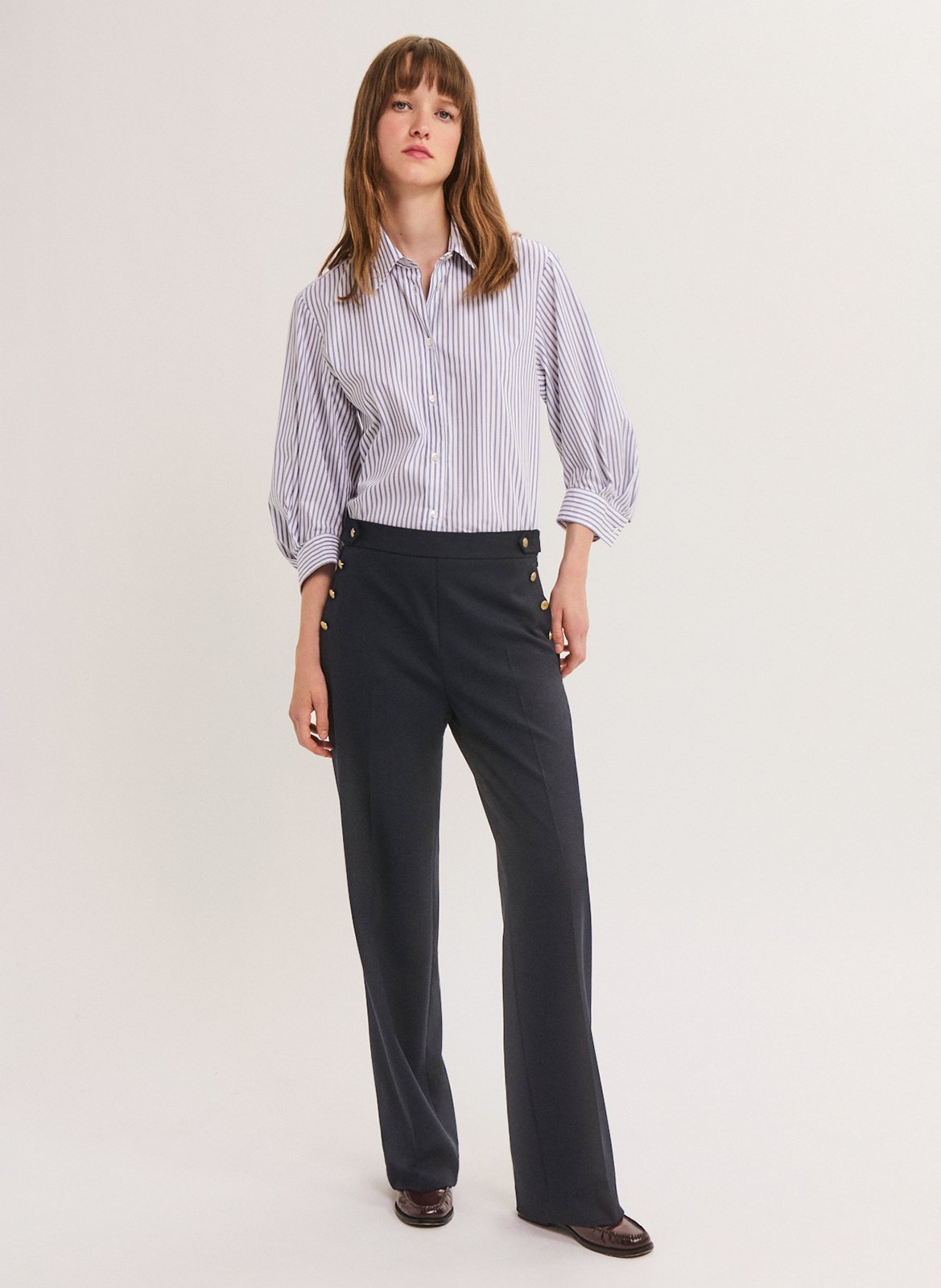 Wide-leg pants PABLO Blue