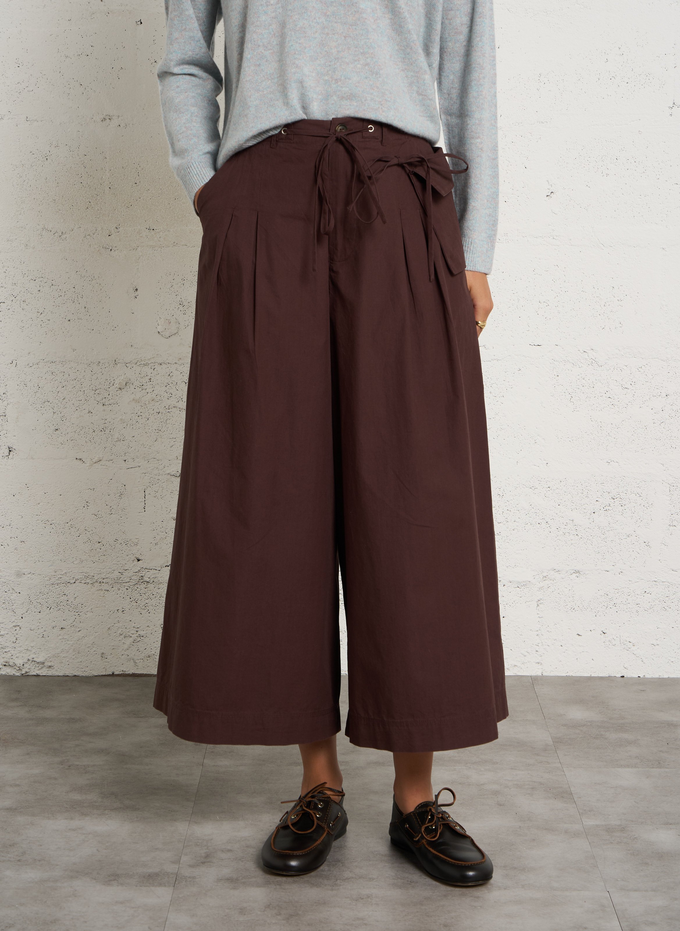 High-waisted Bermuda shorts DAMSON MADDER Brown