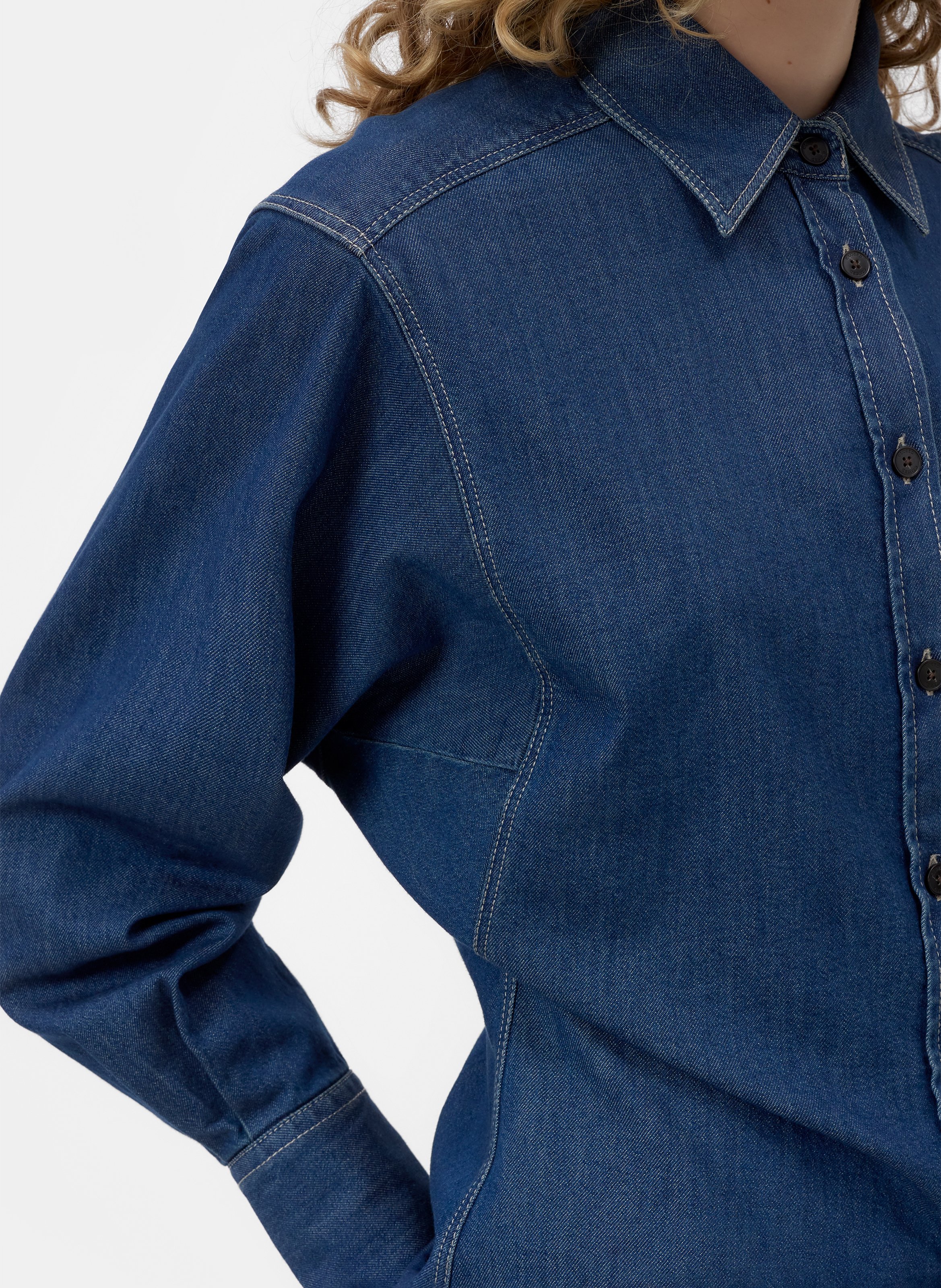 Chemise cintrée en coton  CLOSED Bleu