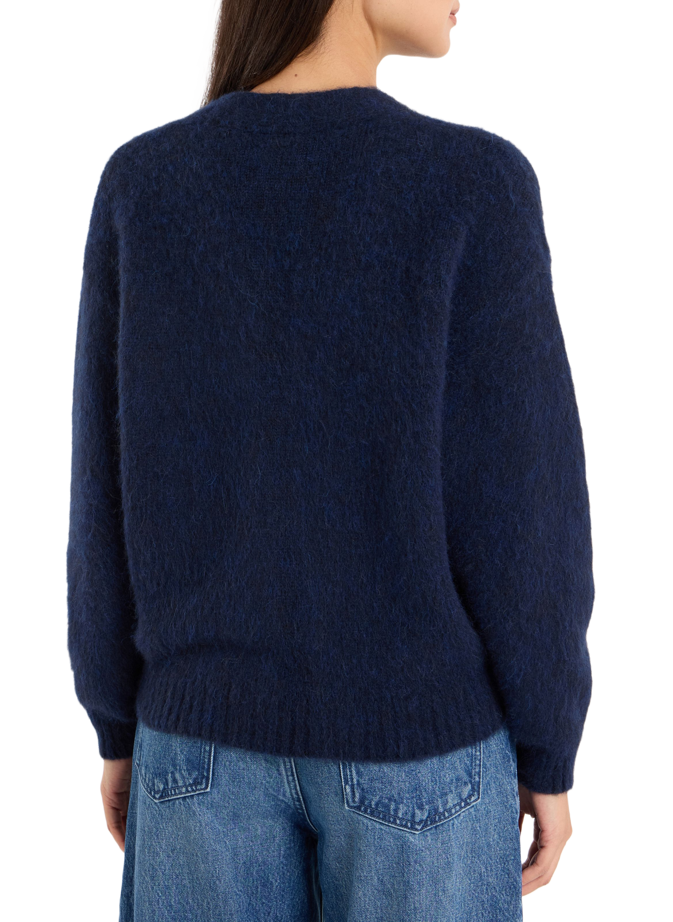 Wool-blend V-neck cardigan SAISON 1865 Blue