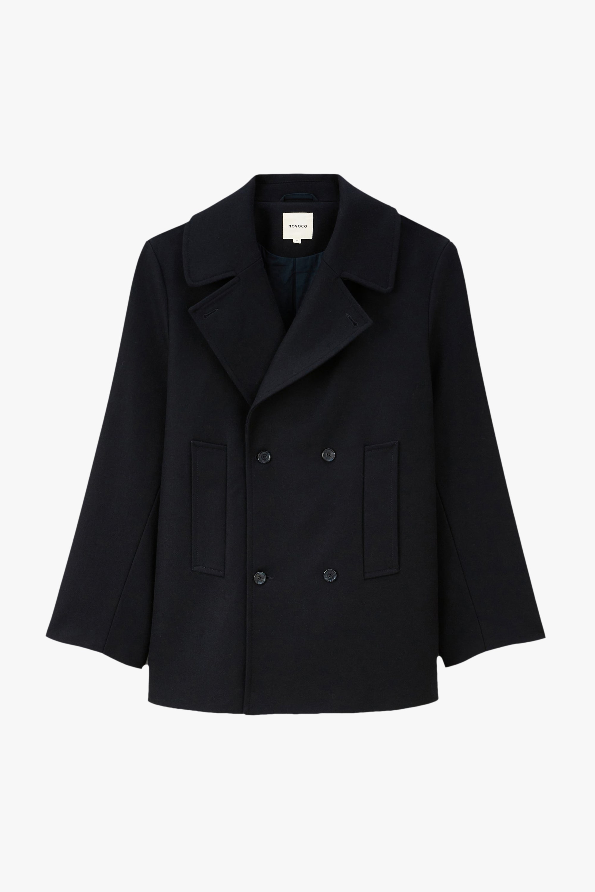 Oversized Dundee Pea Coat Noyoco Blue