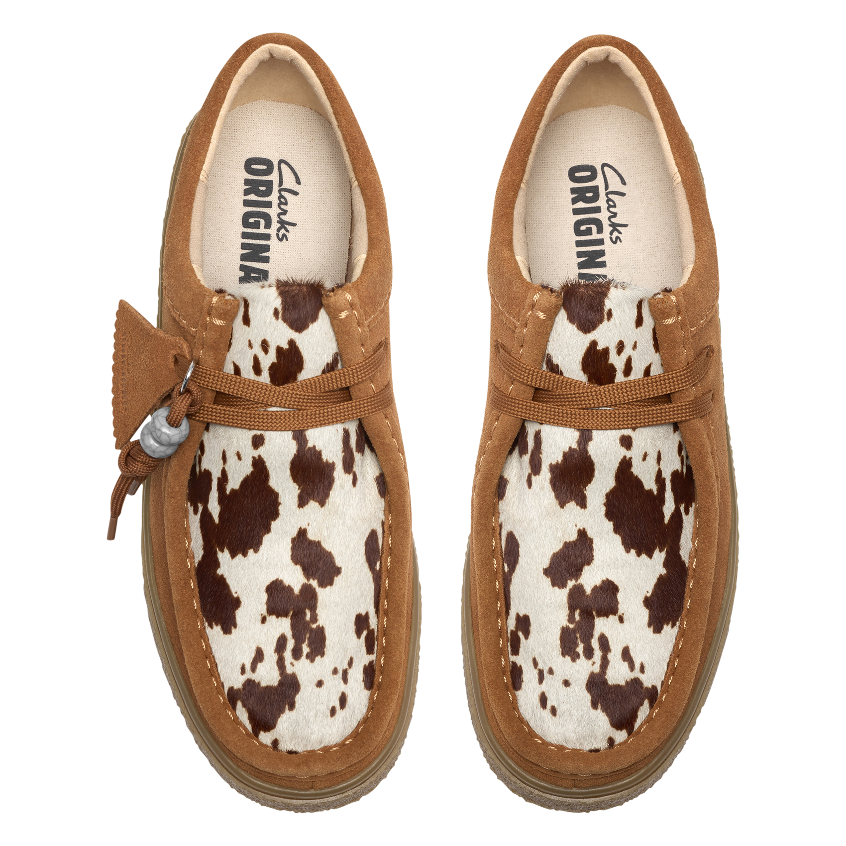 Laarzen met dierenprint in leer CLARKS Oranje