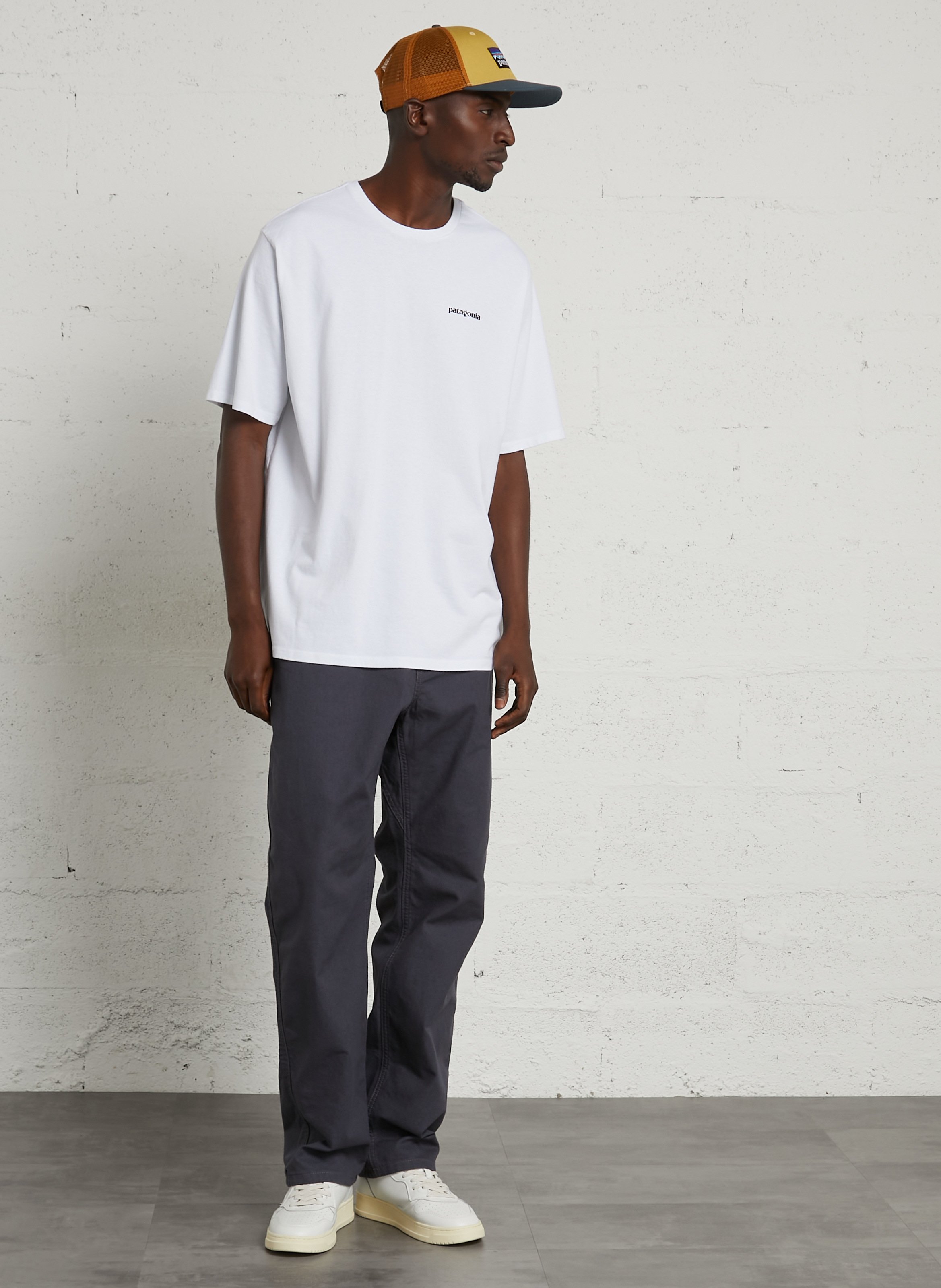 Pantalon droit en coton bio PATAGONIA Bleu