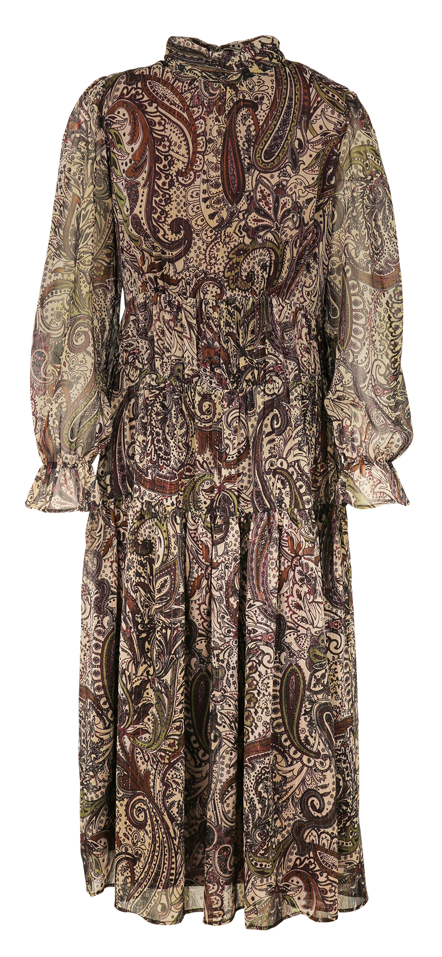 Robe large longue imprimée SUD EXPRESS Rouge